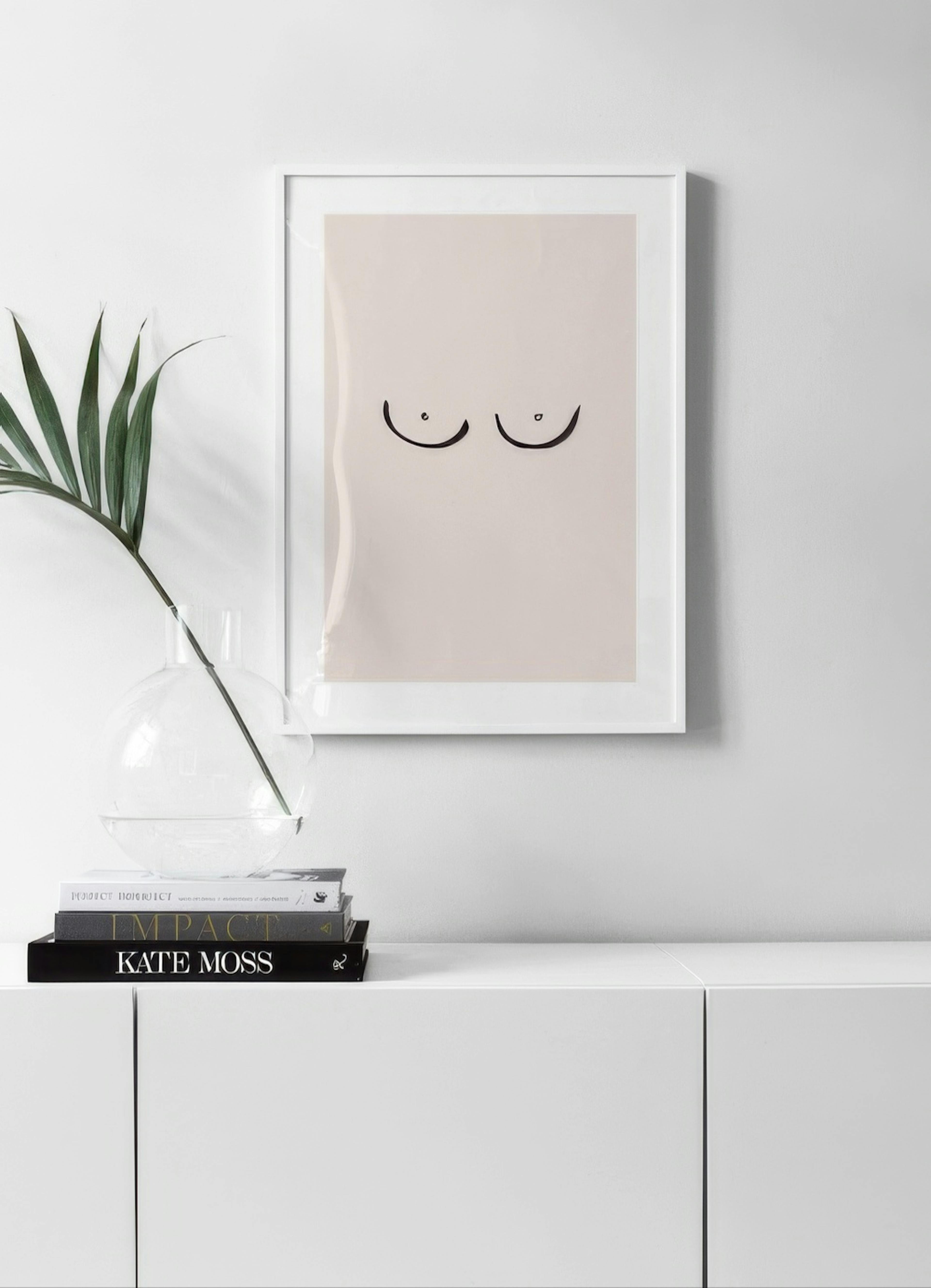 Boobs Drawing Affiche
