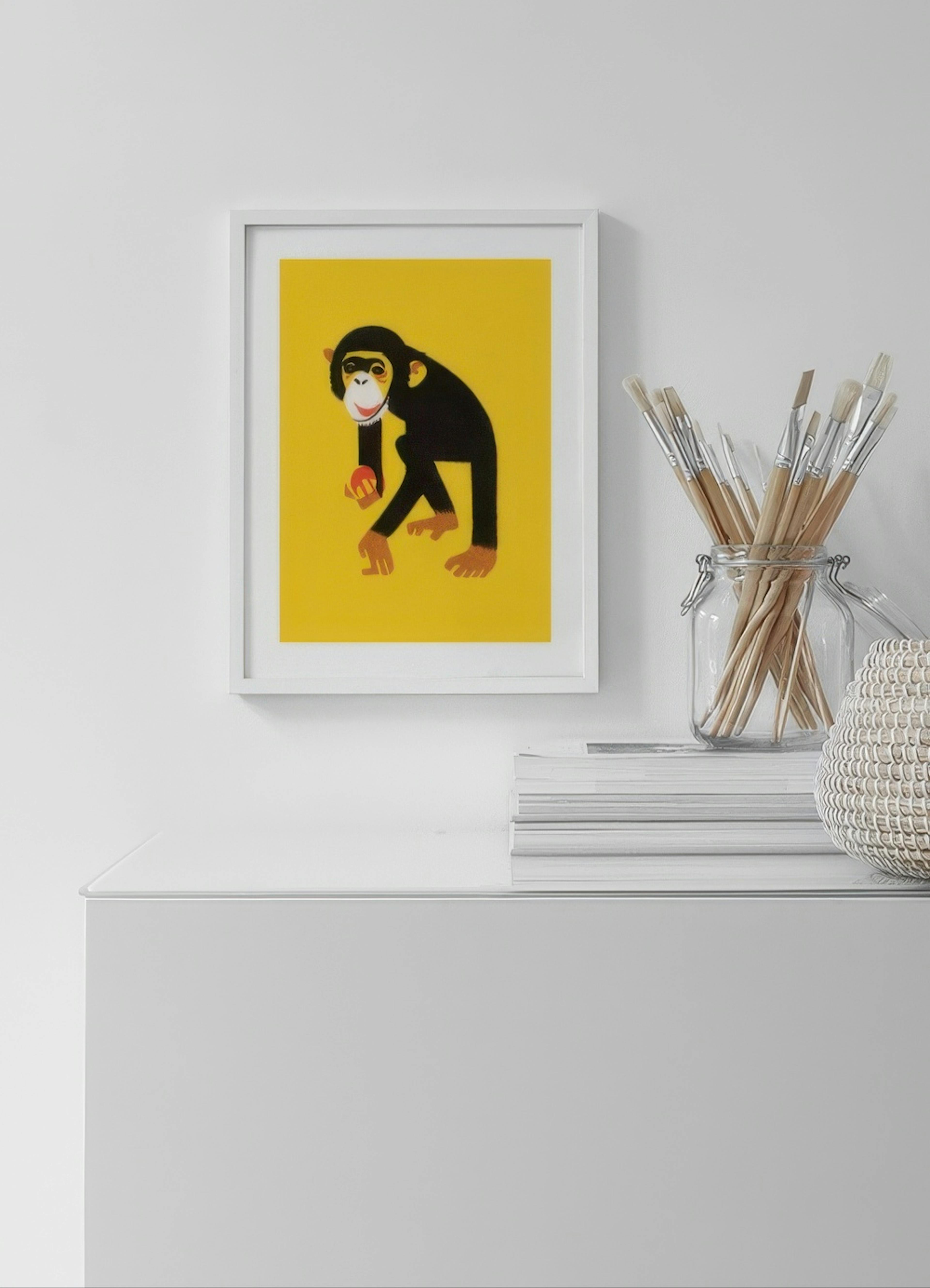 Vintage Monkey Poster