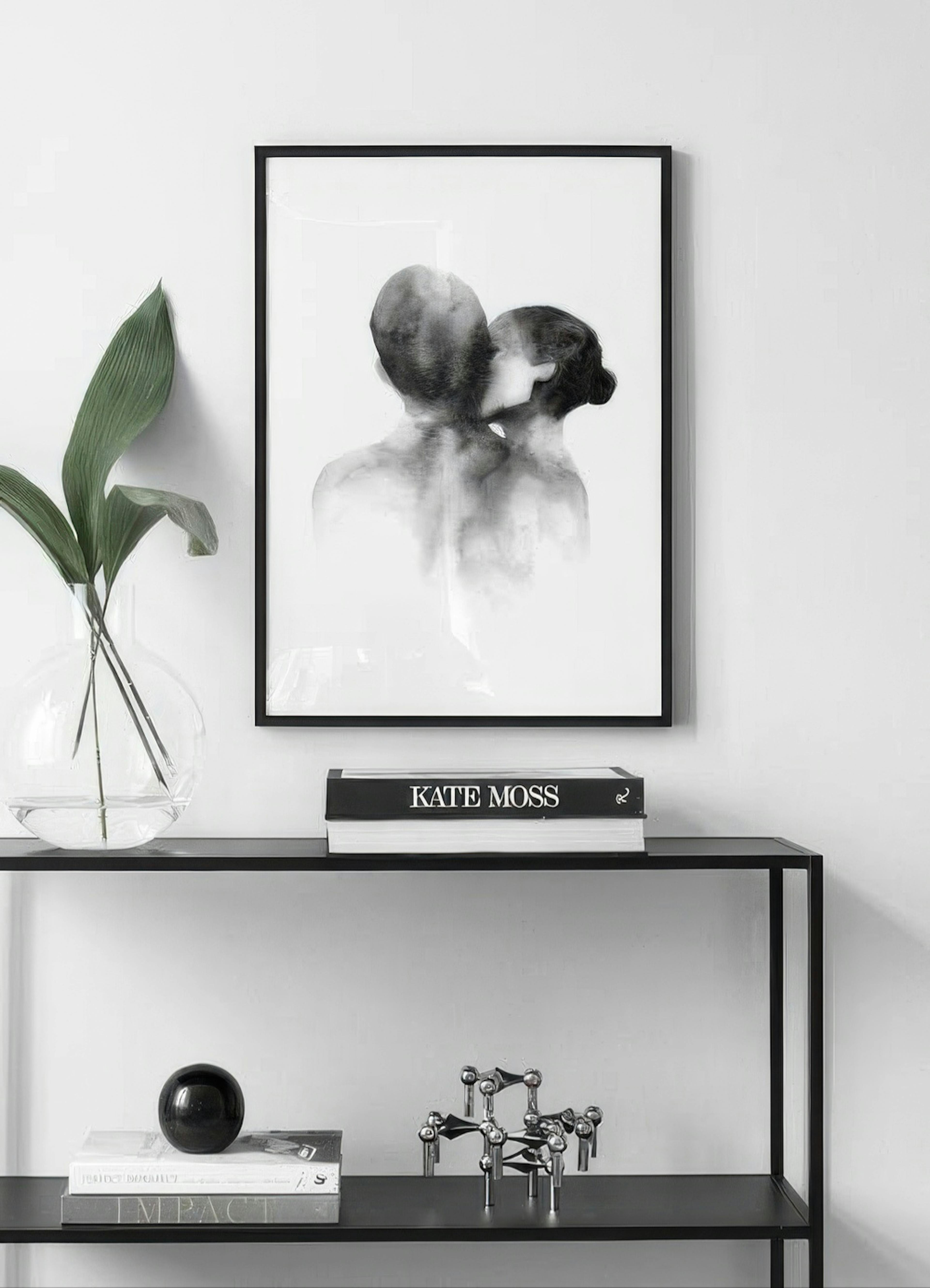 Watercolor Kiss Plakat