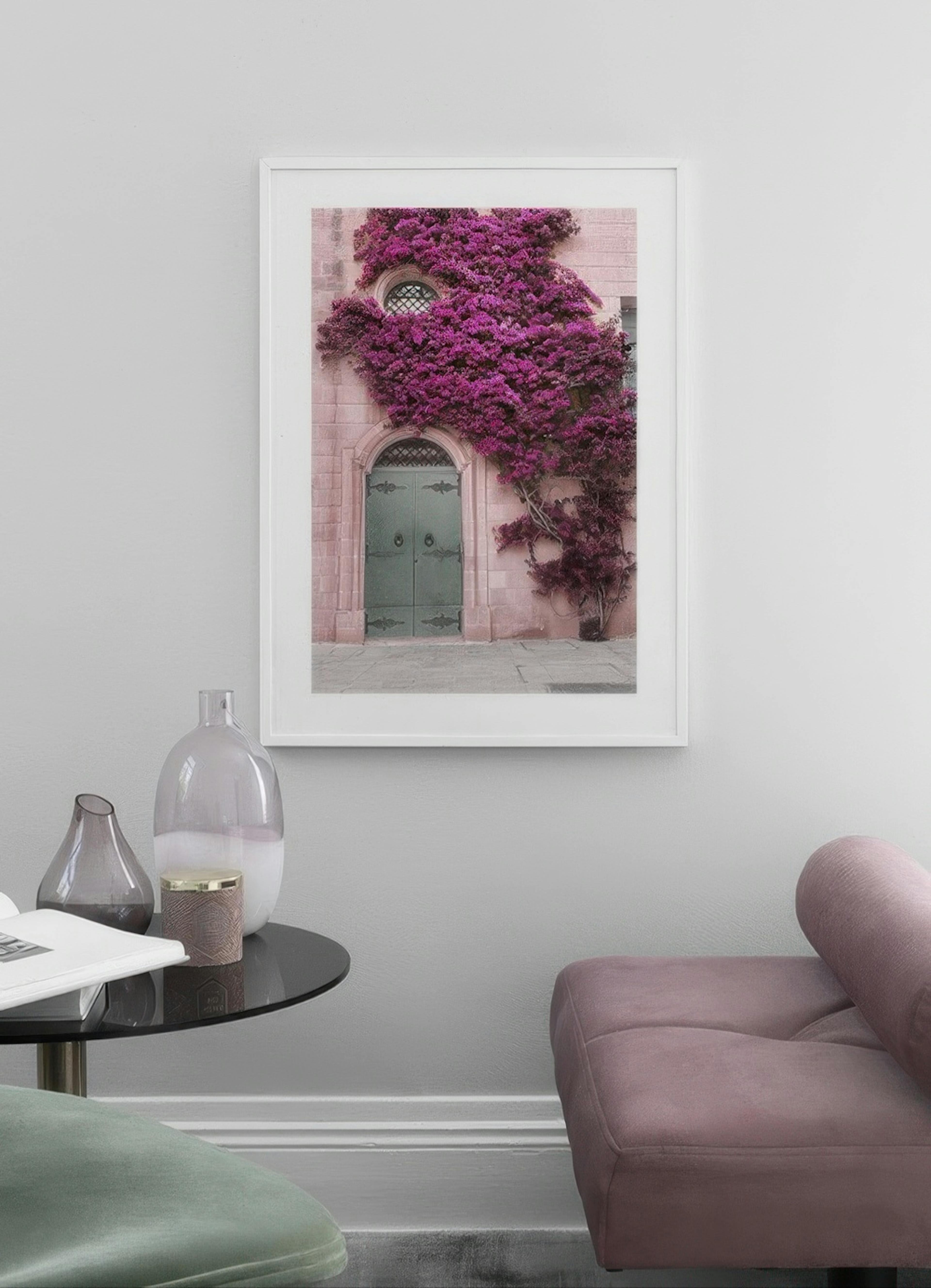 Pink Flower Wall Poster