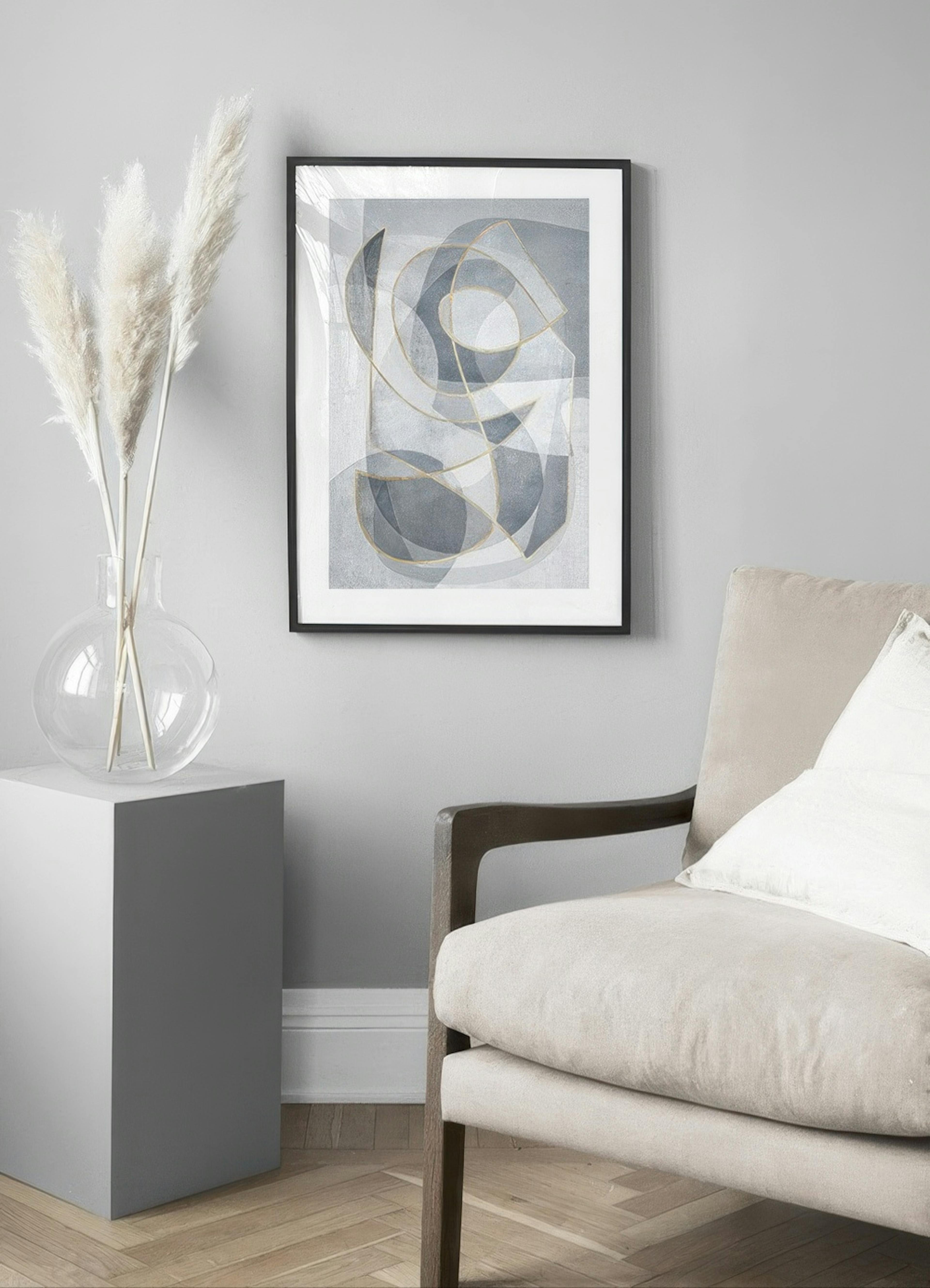 Abstract Blues No2 Plakat
