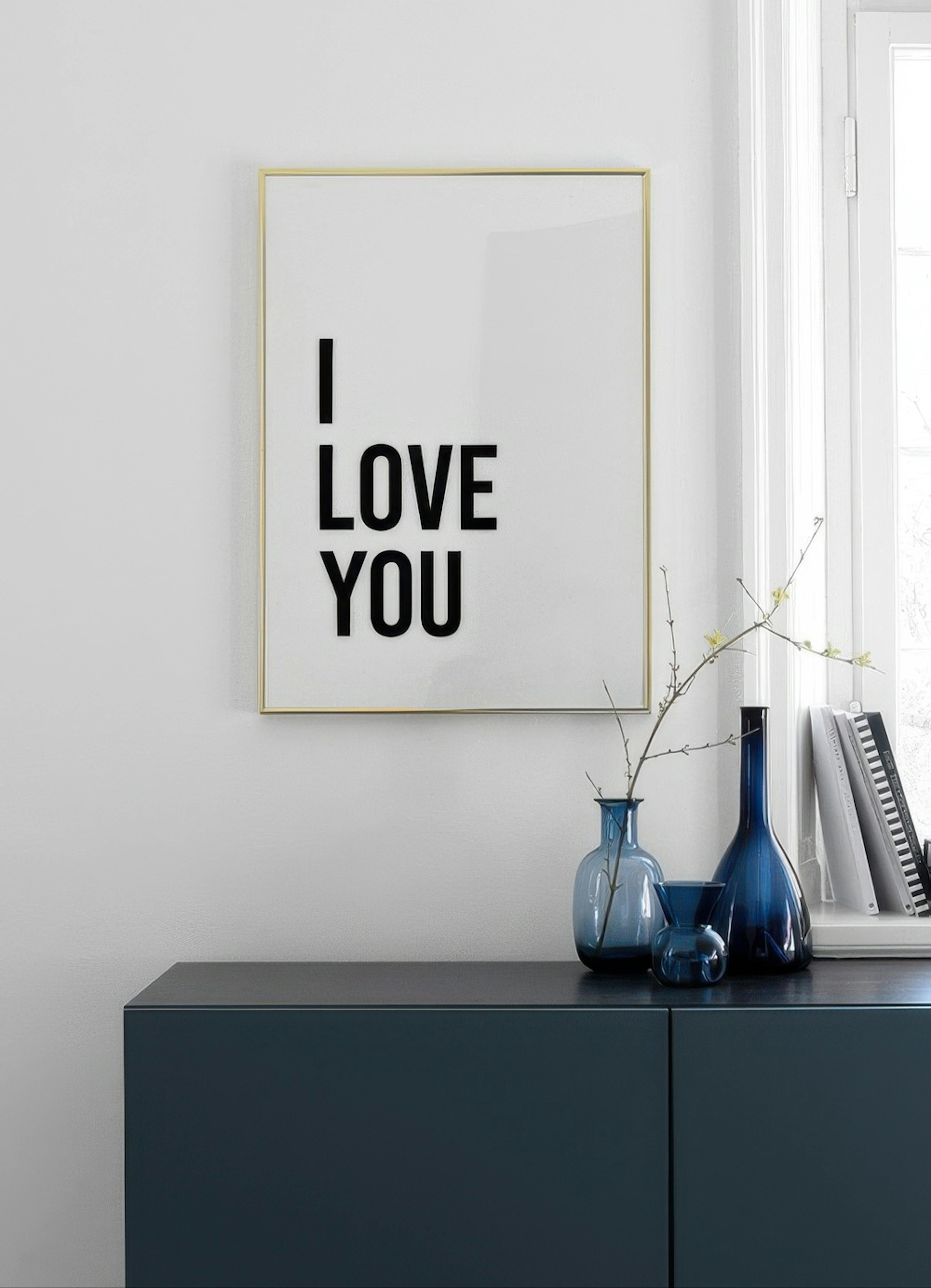 Dear Bed I Love You No2 Poster