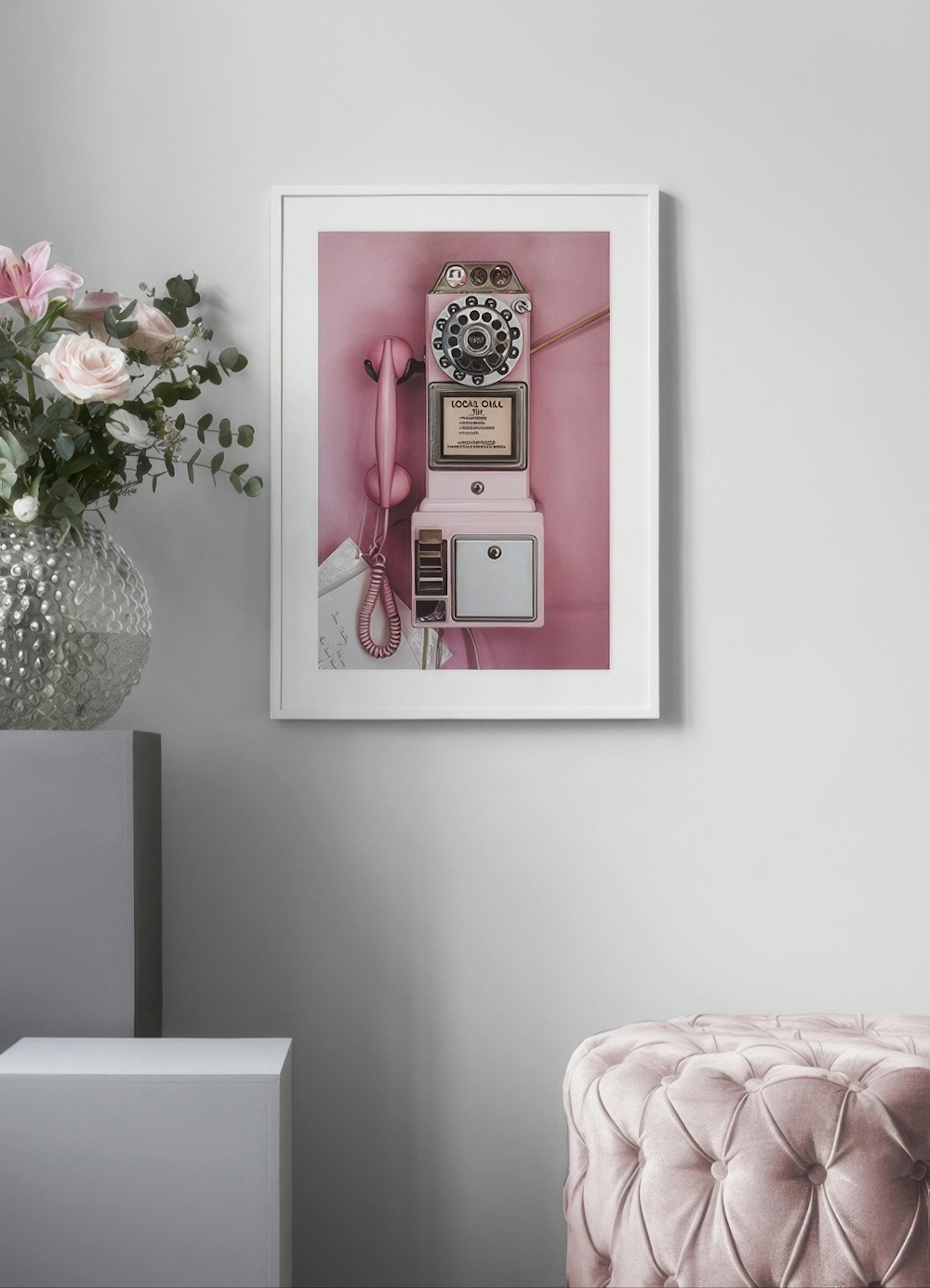Pink Pay Phone Print