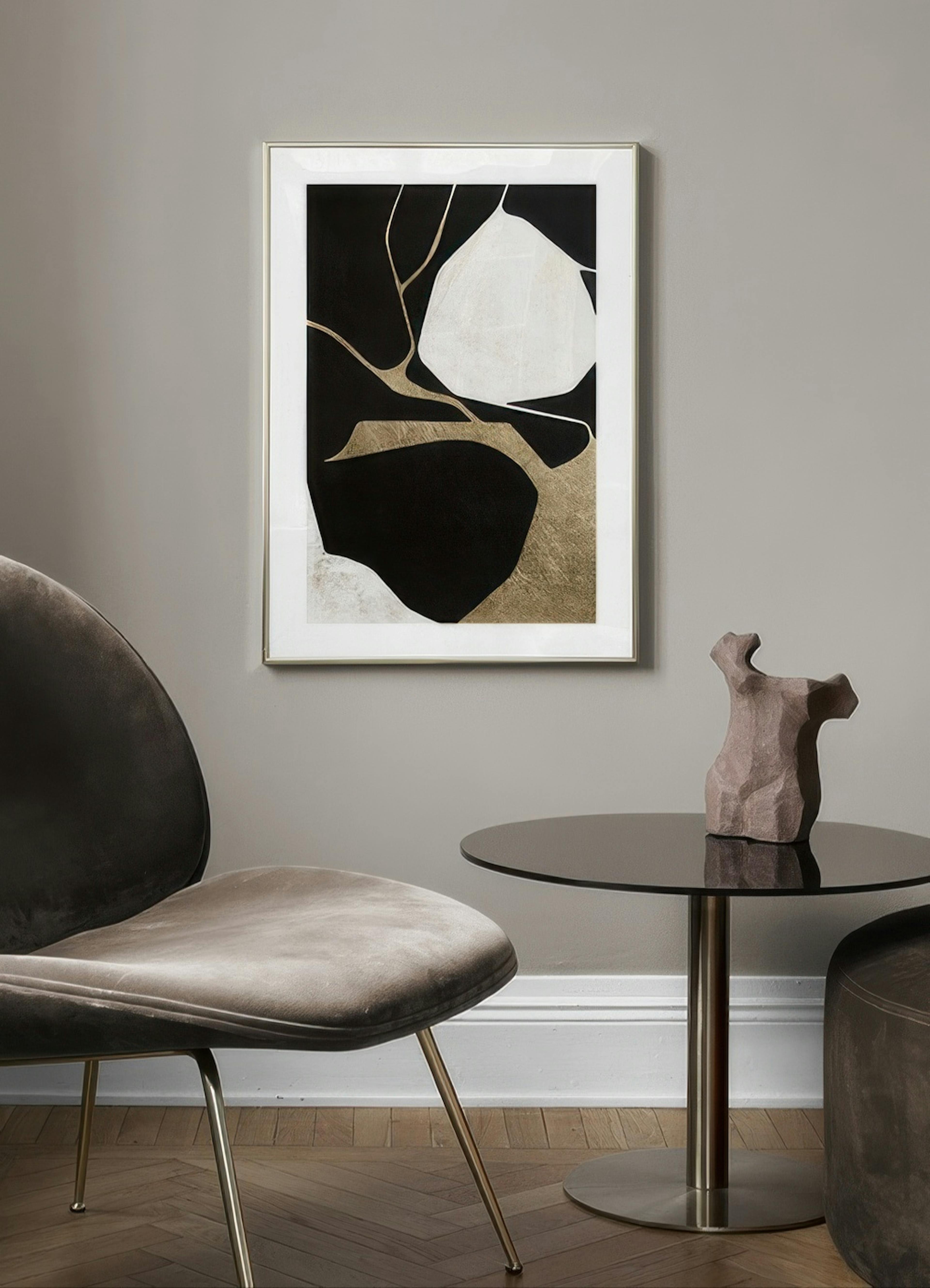Metallic Abstract No1 Print