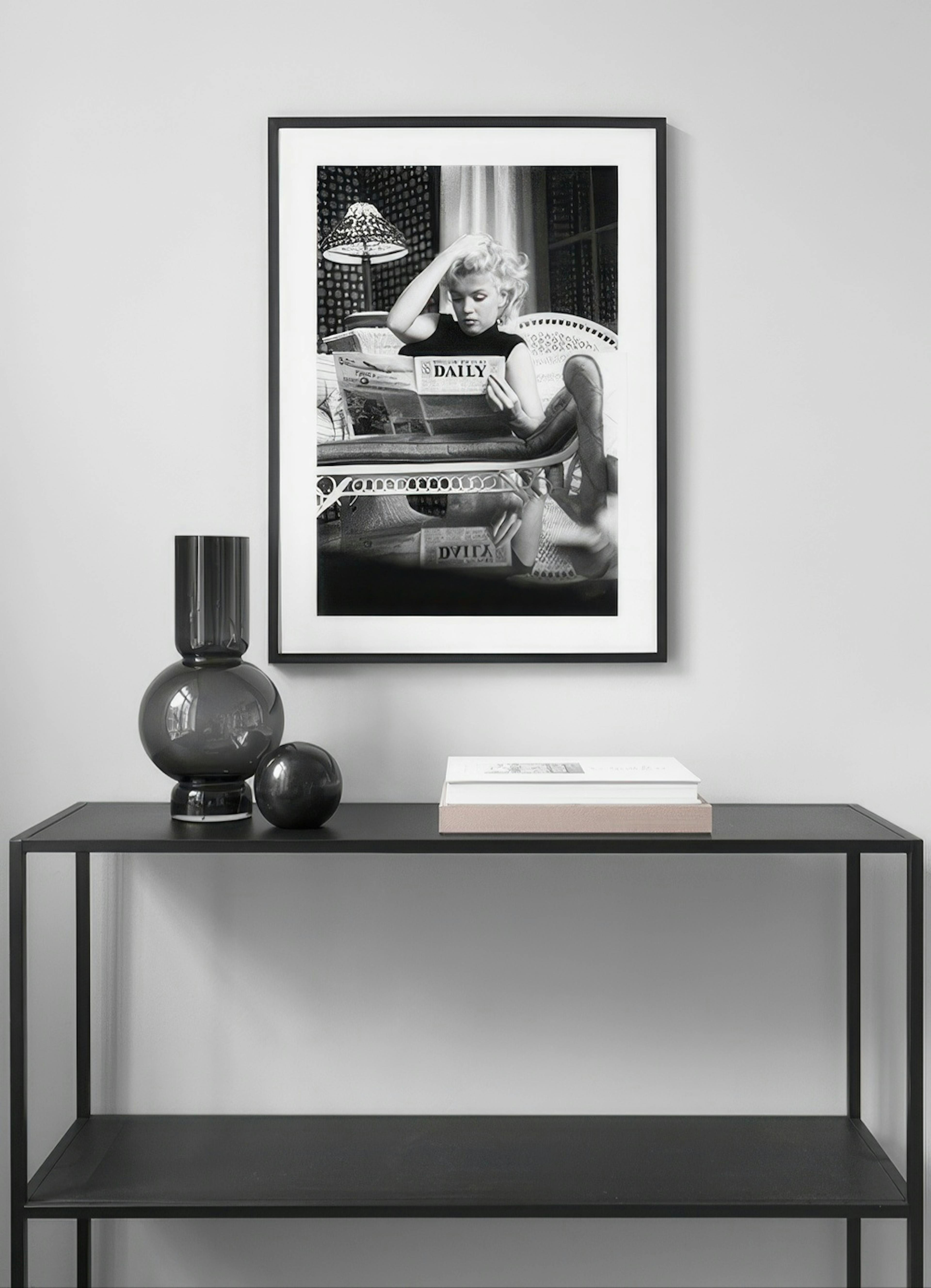 Marilyn Monroe Reading Affiche