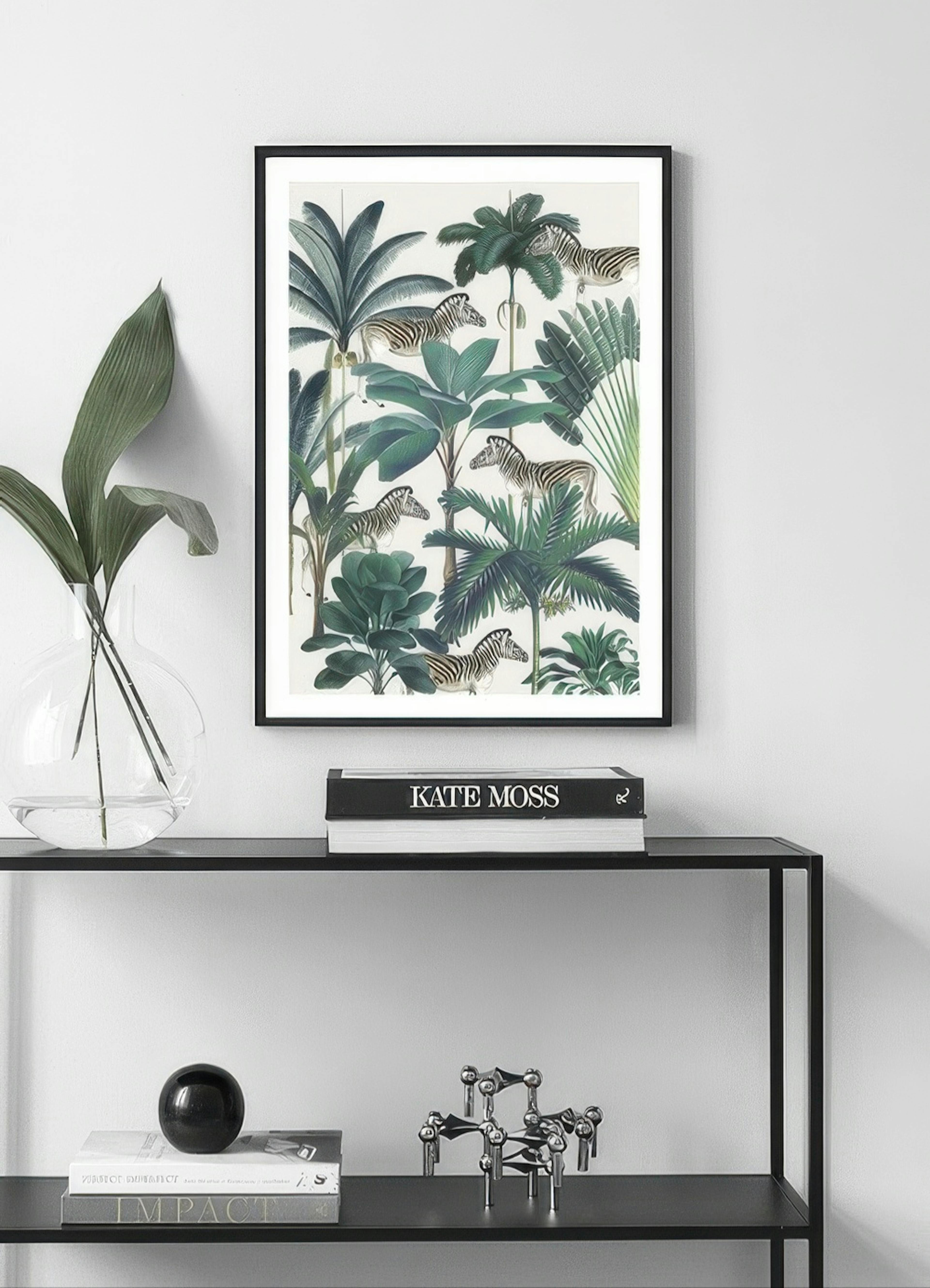 Royal Botanical Zebras Print