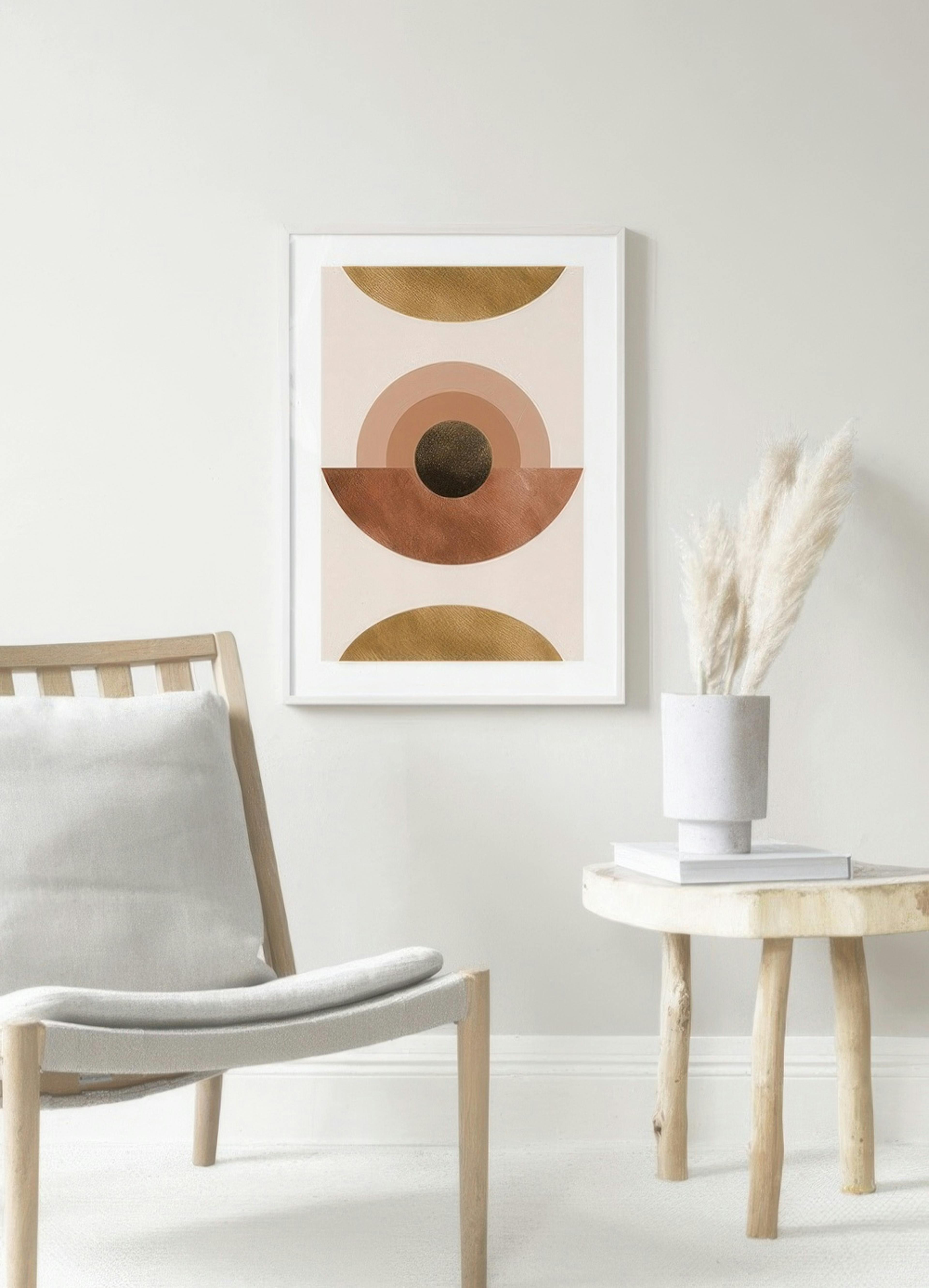 Abstract Terracotta Affiche