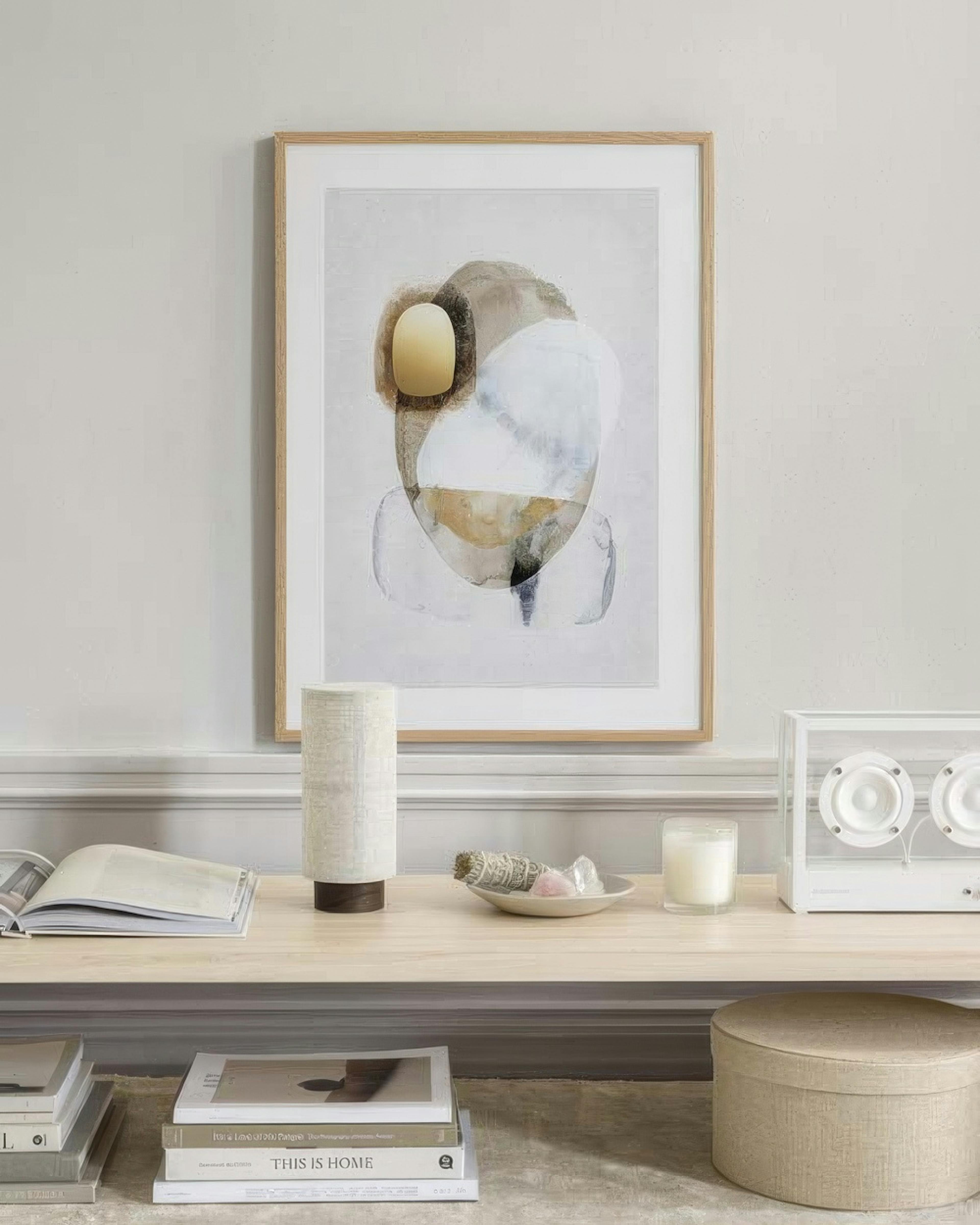 Golden Abstract No1 Poster