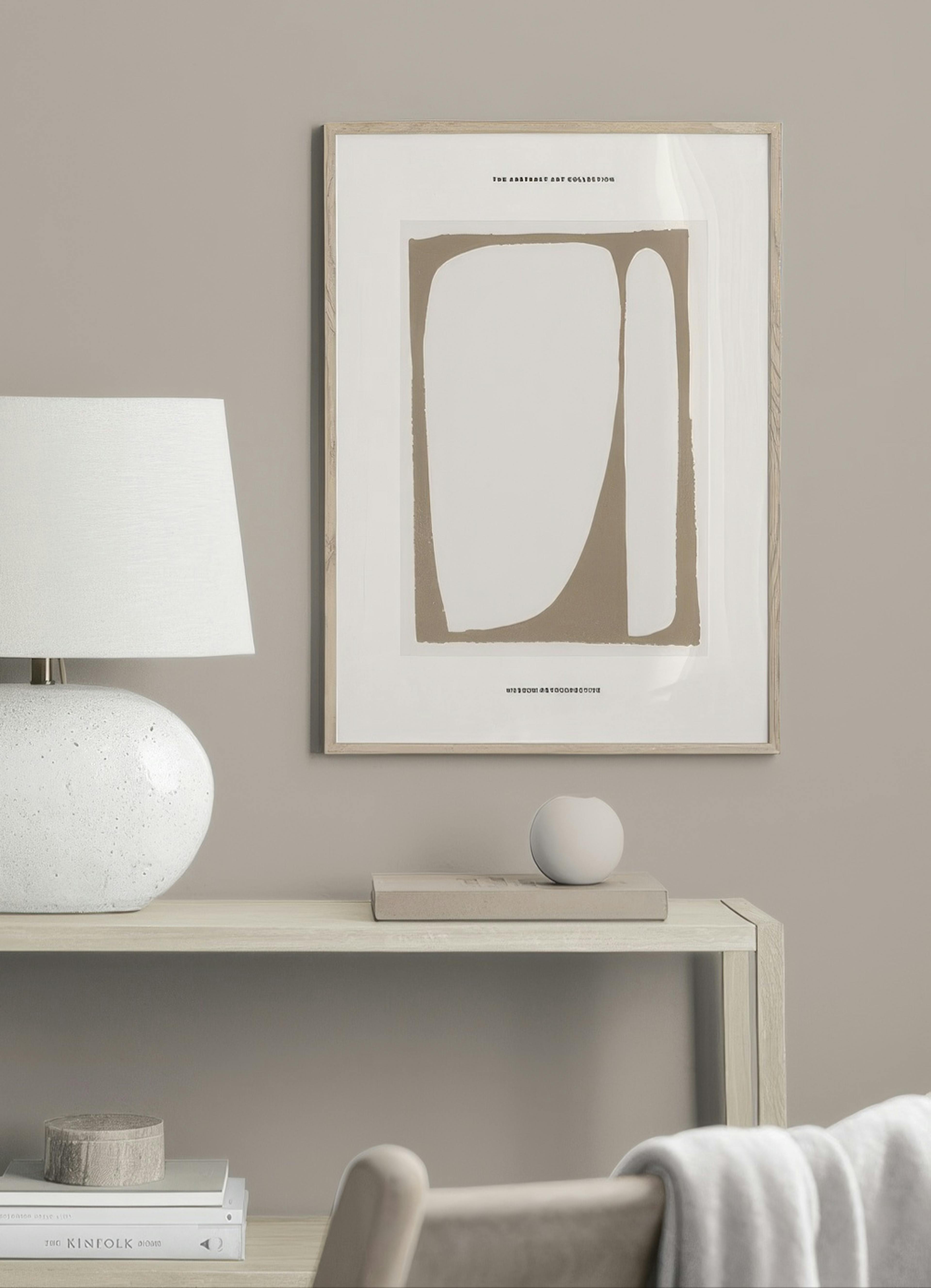 Beige Abstract 포스터