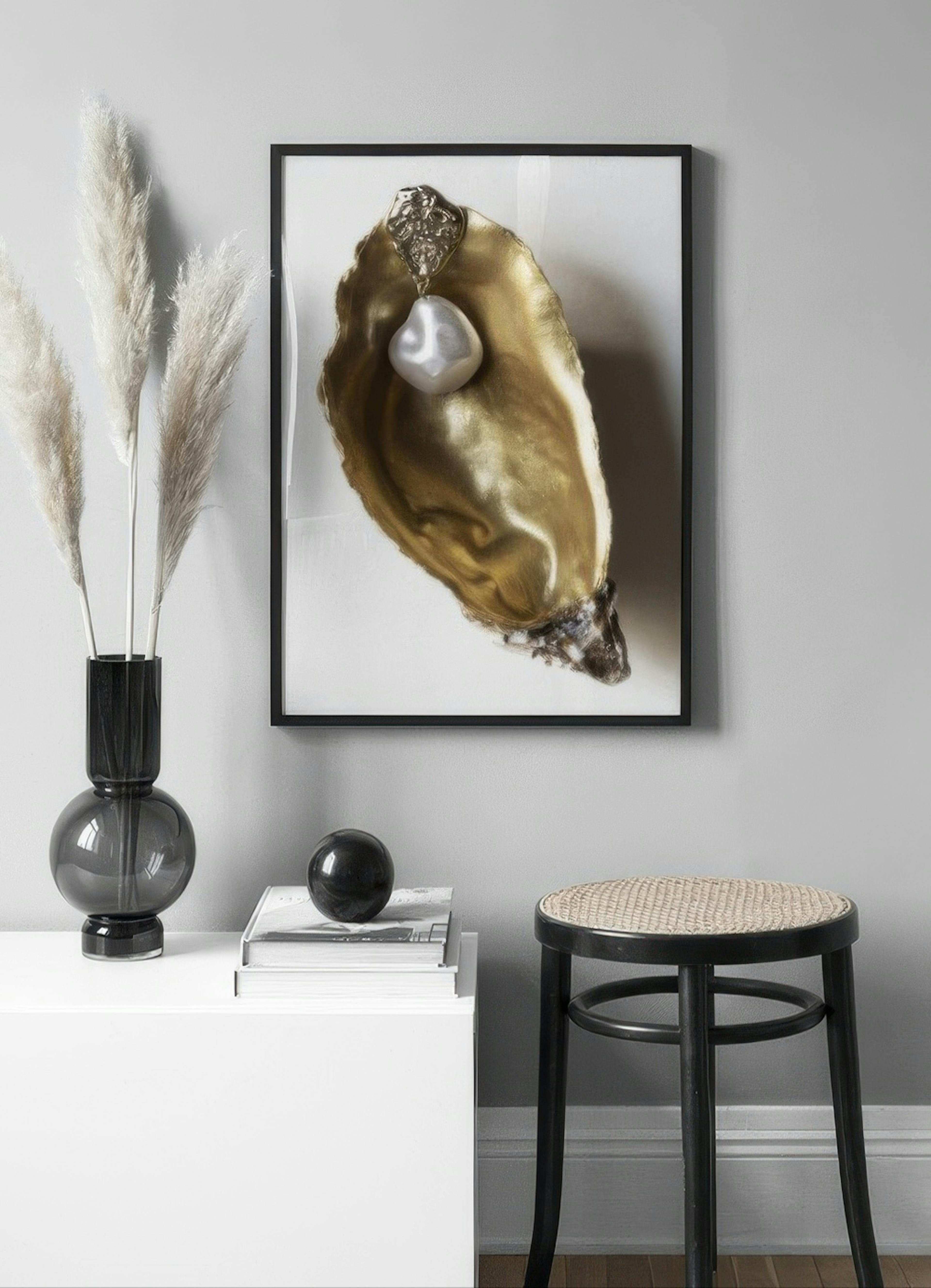 Golden Seashell Print