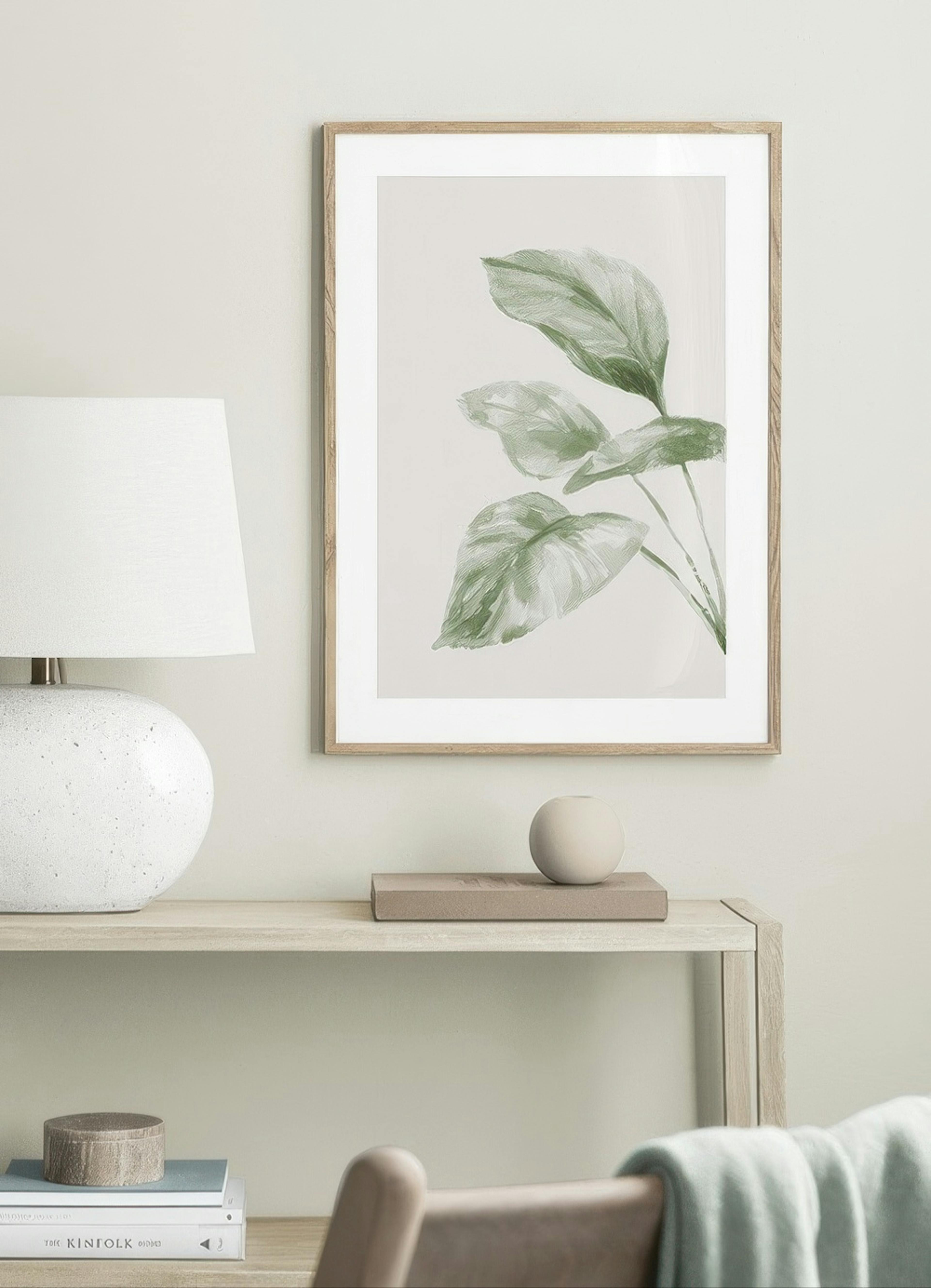 Painted Leaf No2 Poster