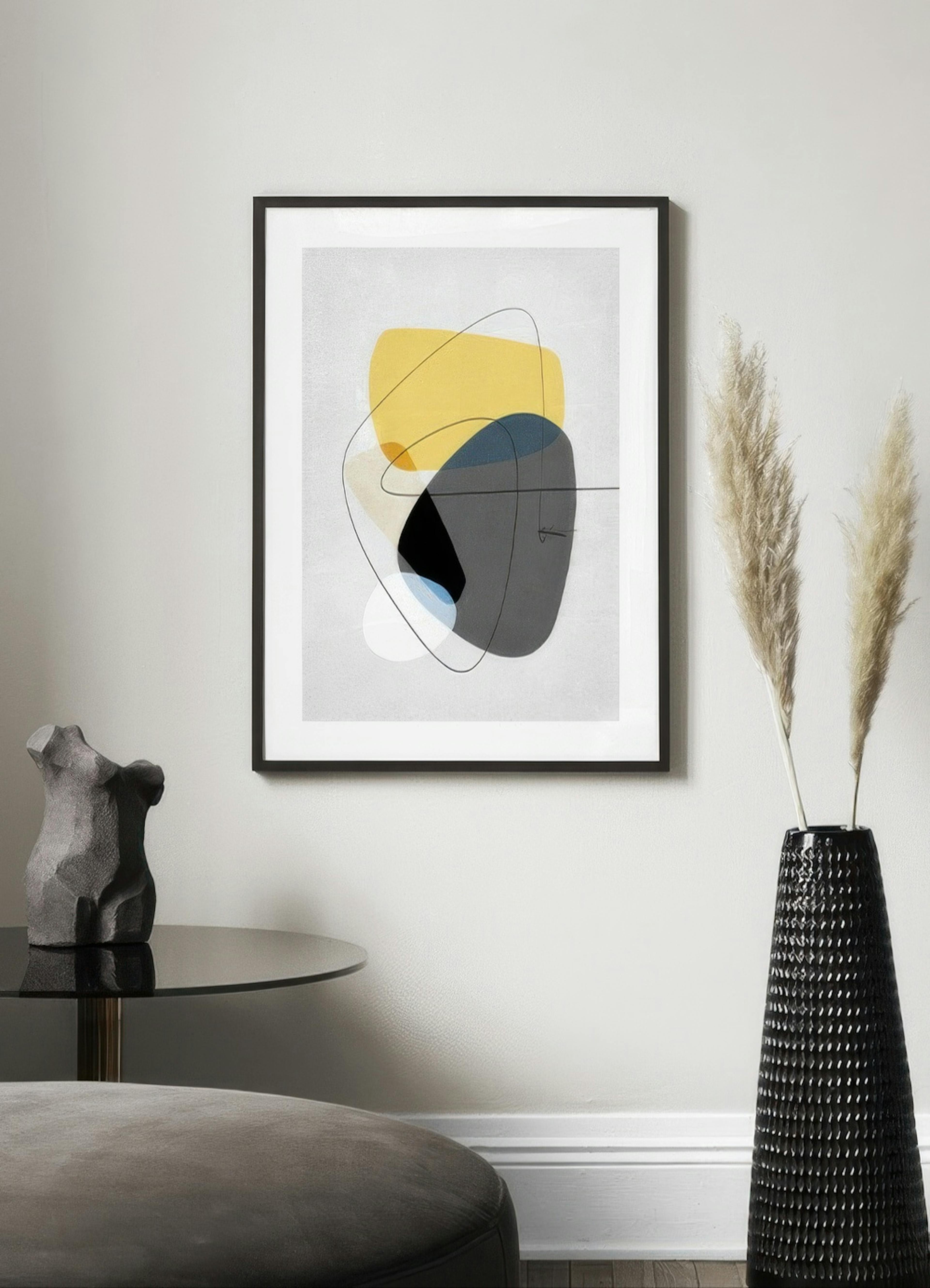 Contemporary Yellow No2 Poster