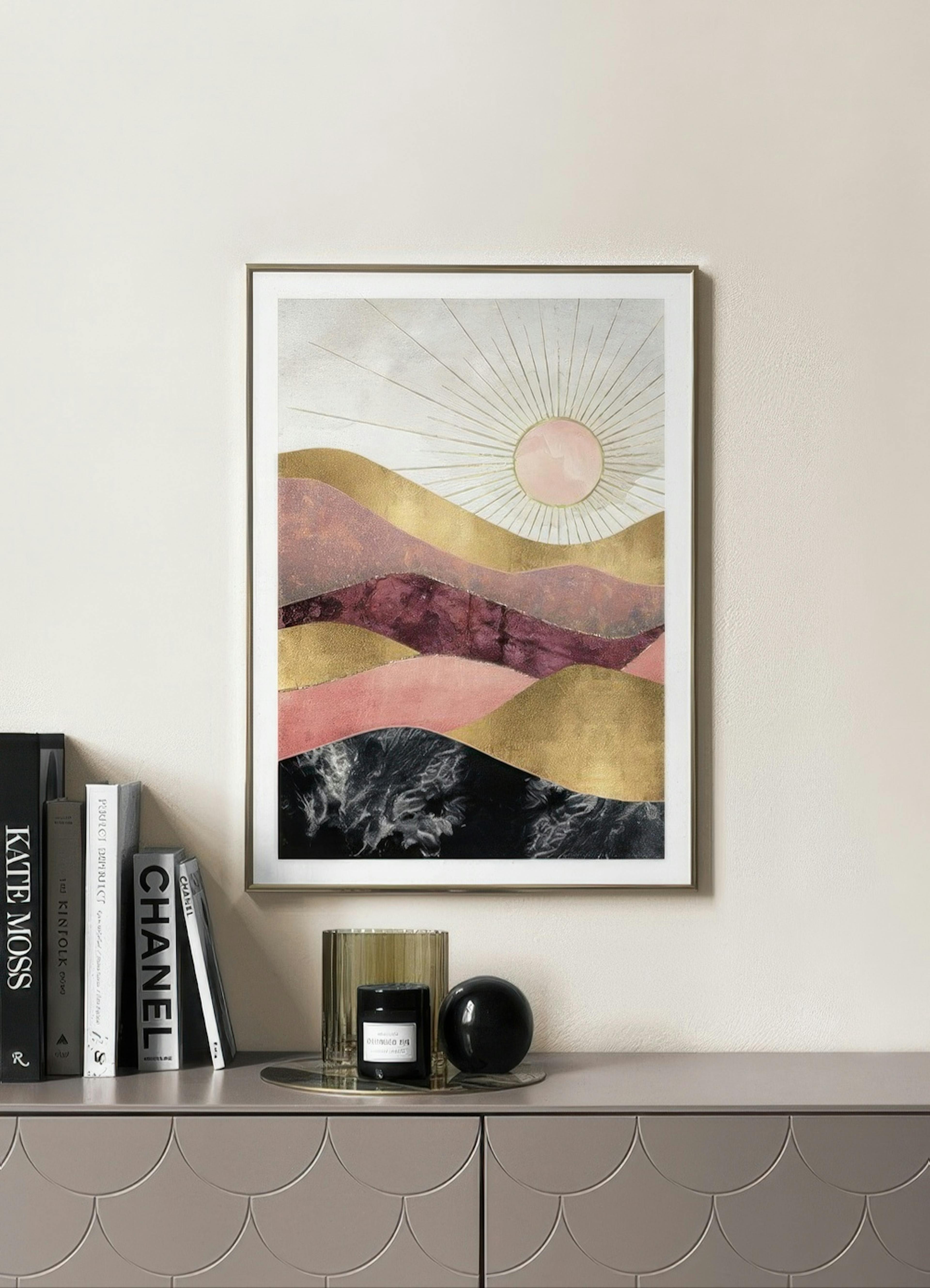 SpaceFrog Designs - Blush Sun Poster