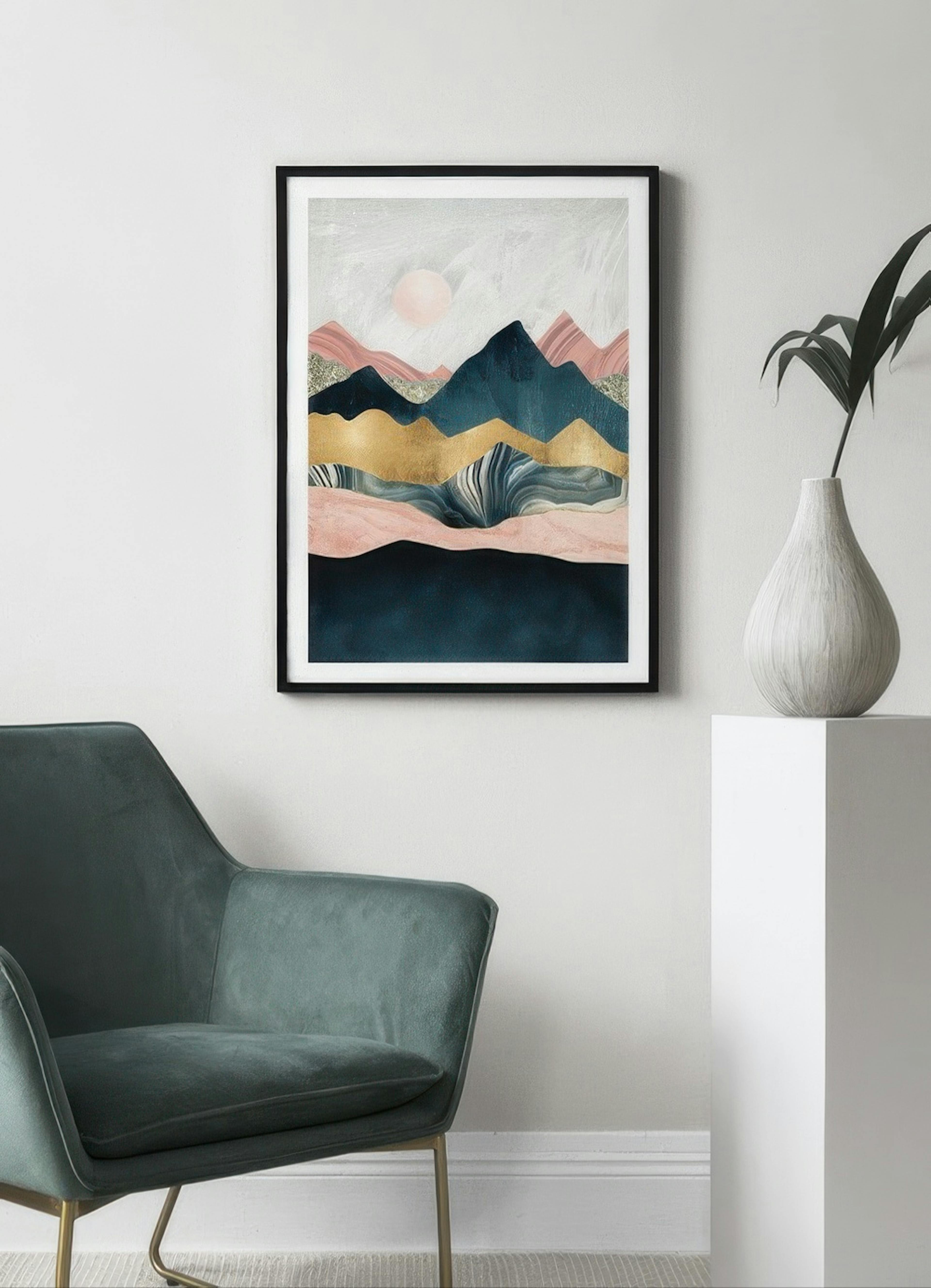 SpaceFrog Designs - Plush Peaks Poster