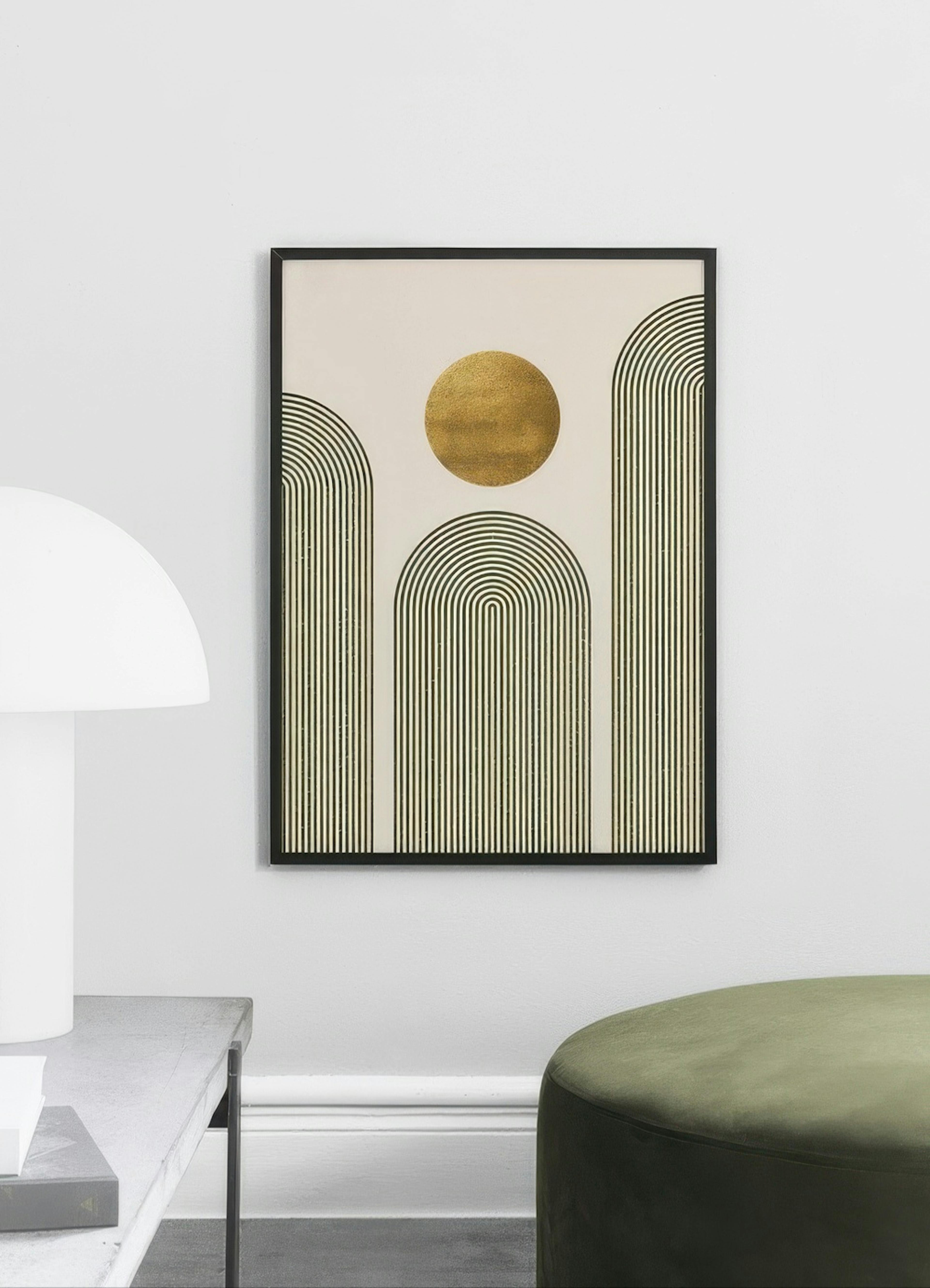 Green & Gold No2 Poster