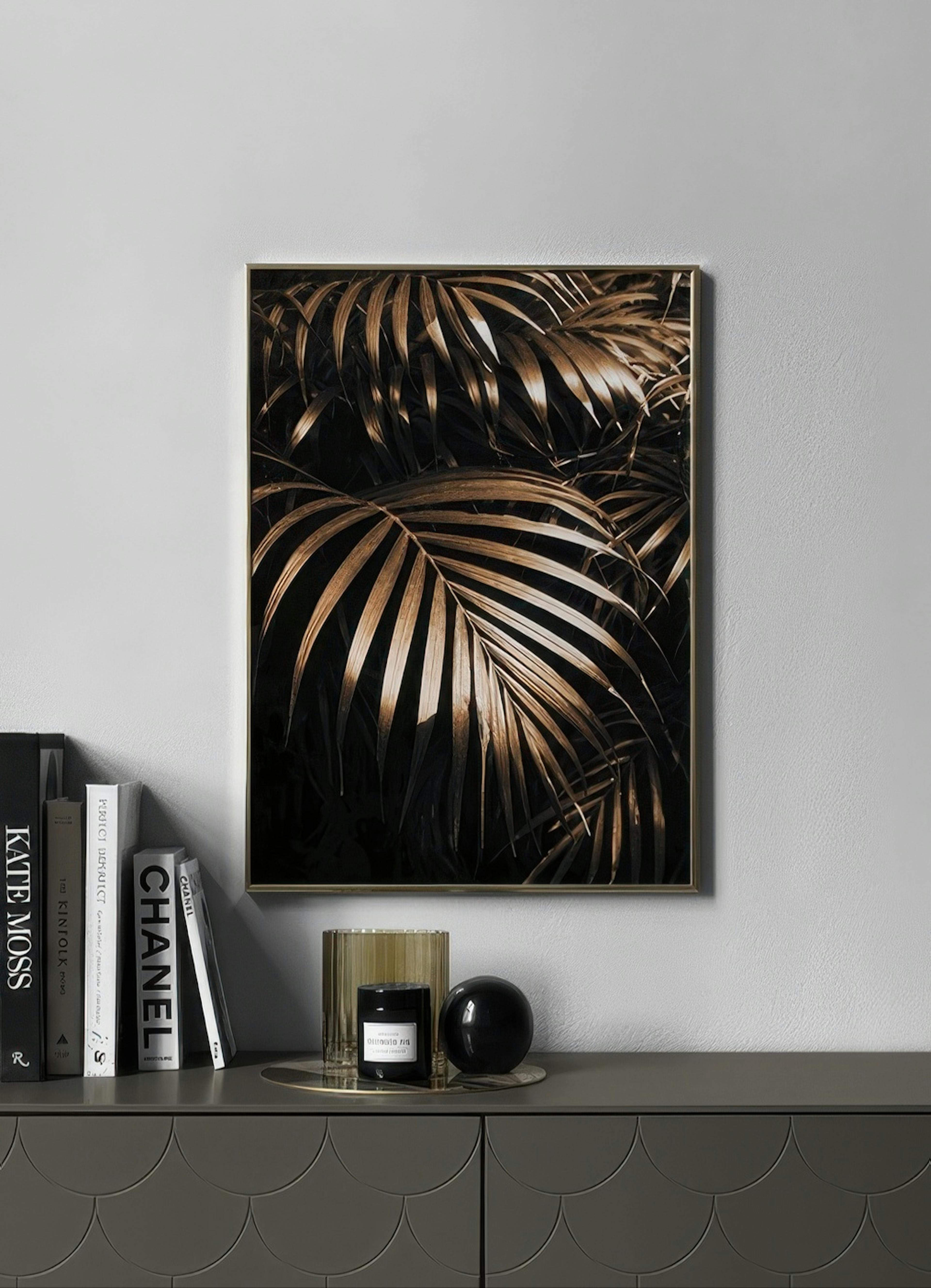 Golden Botanic Poster