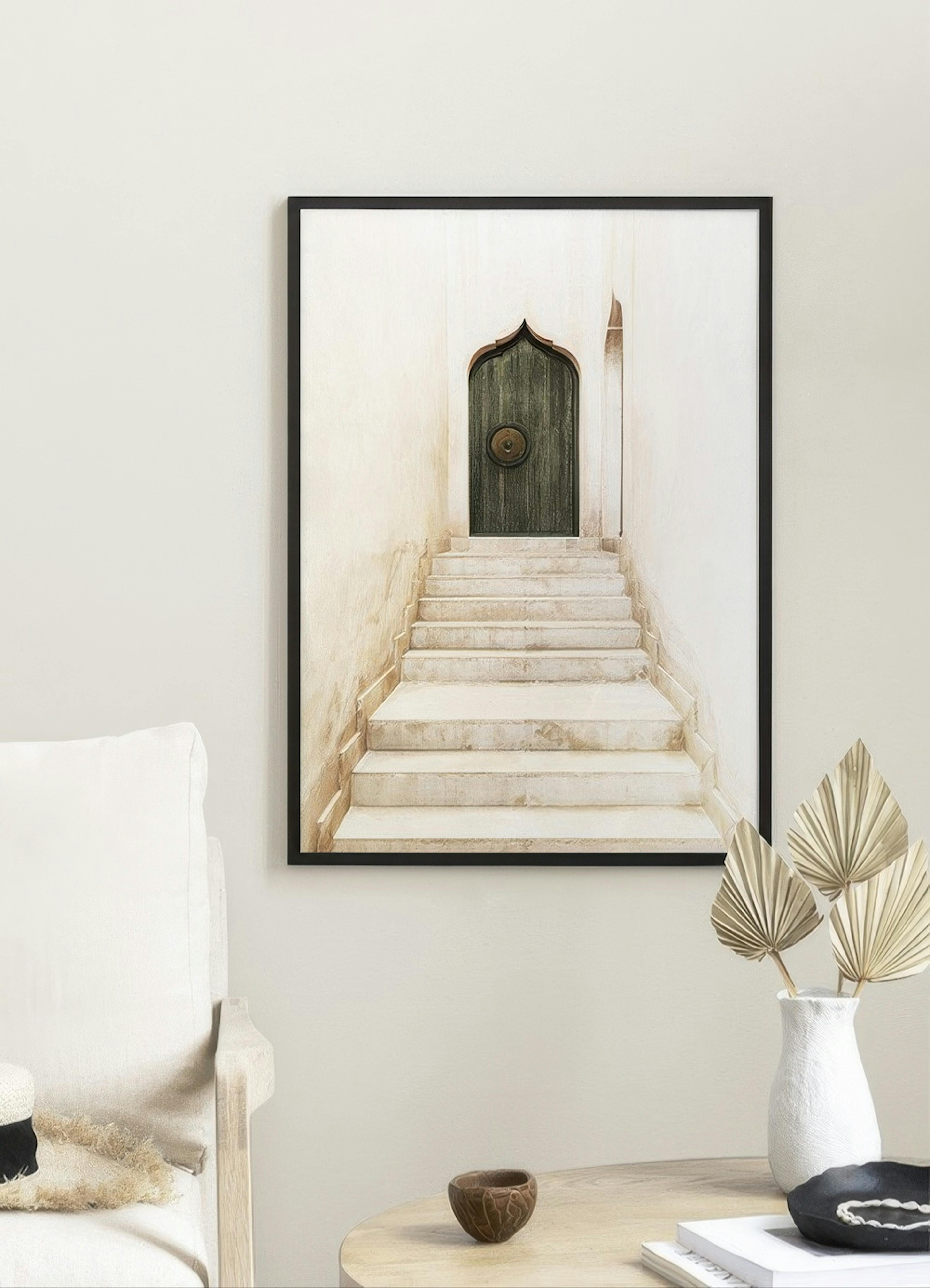 Marrakech Green Door Print