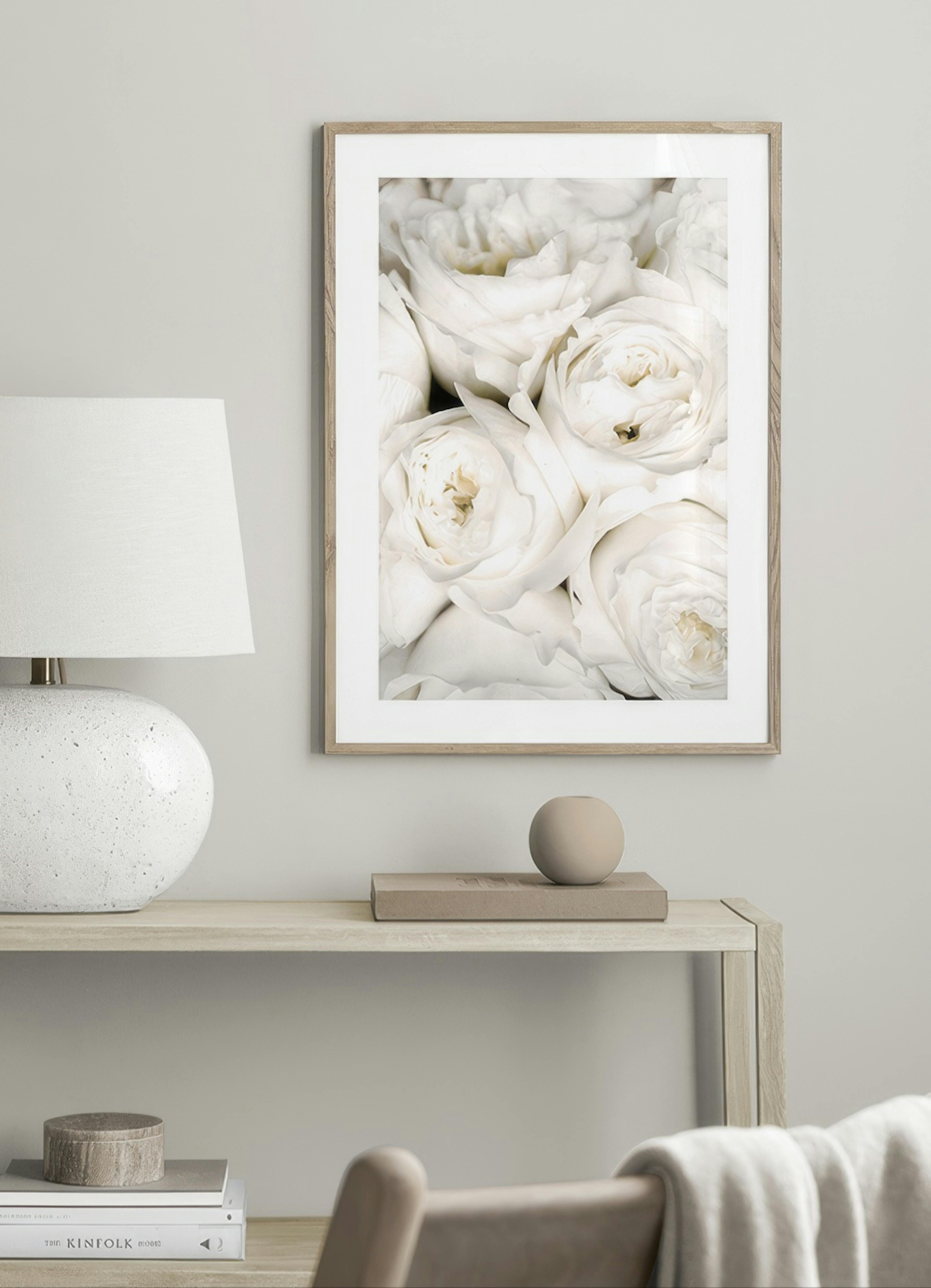Ivory Roses Print