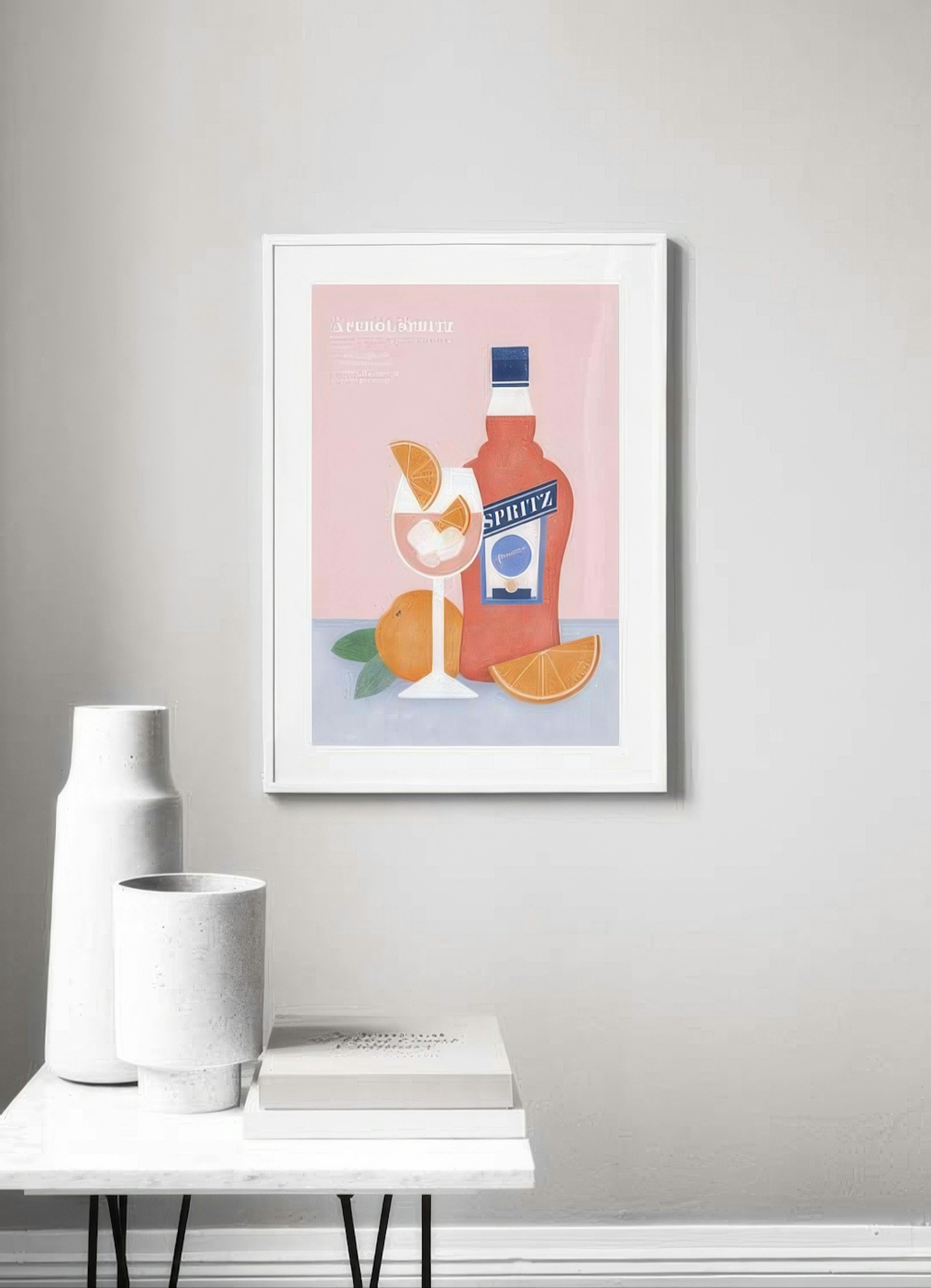 Aperol Spritz Illustration Poster