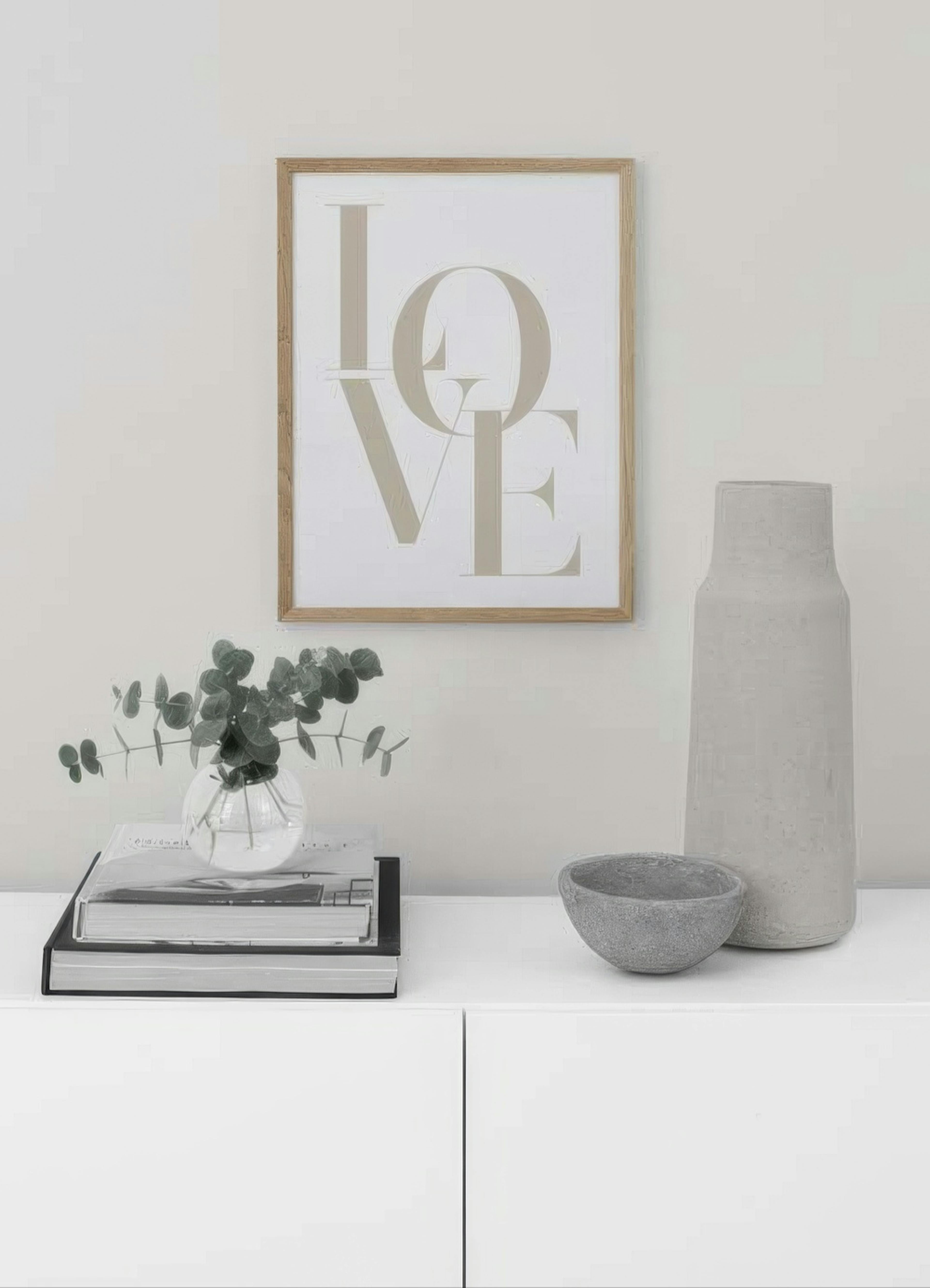 Love Beige Poster