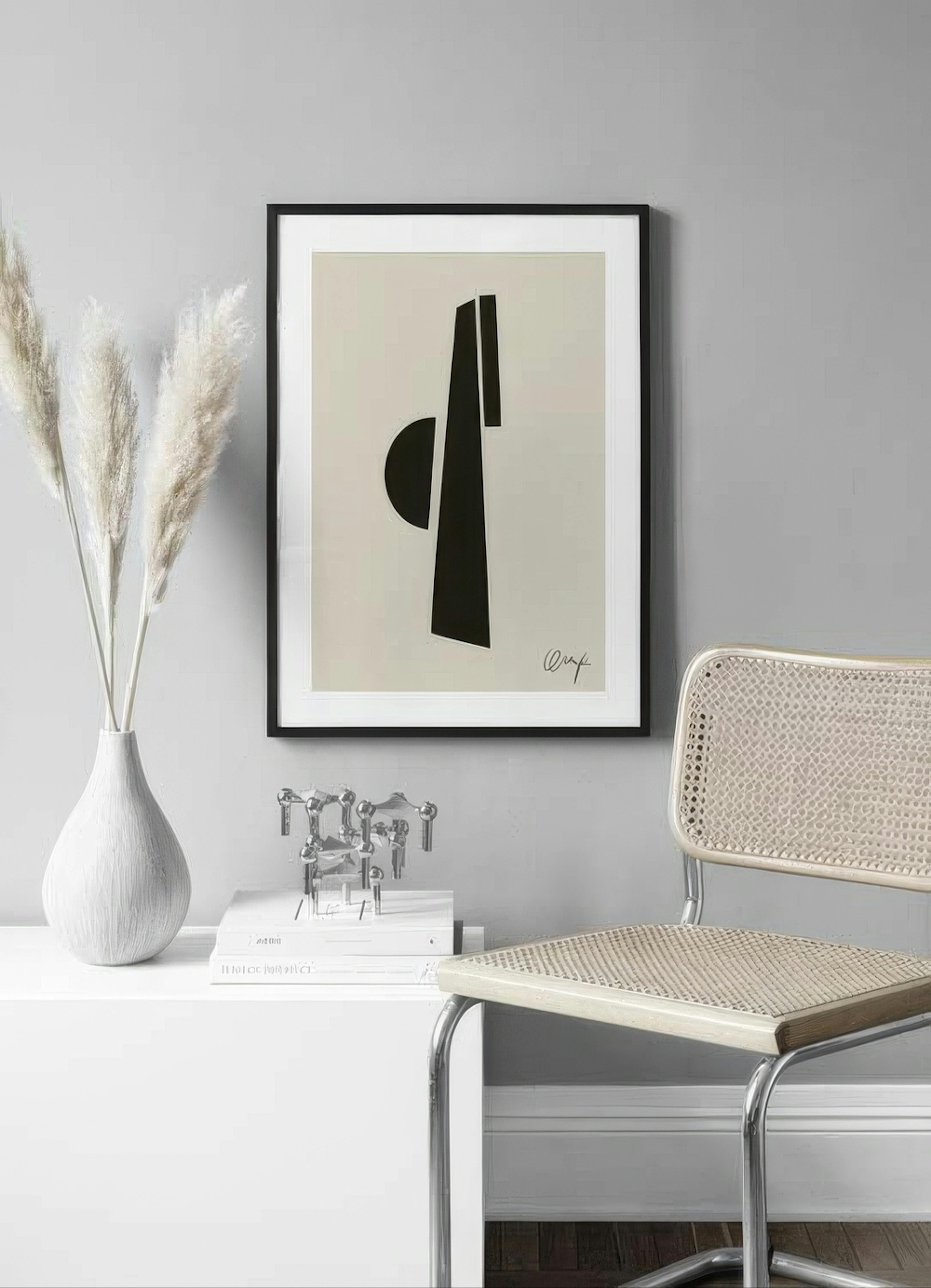 Monochrome Abstract No2 Print