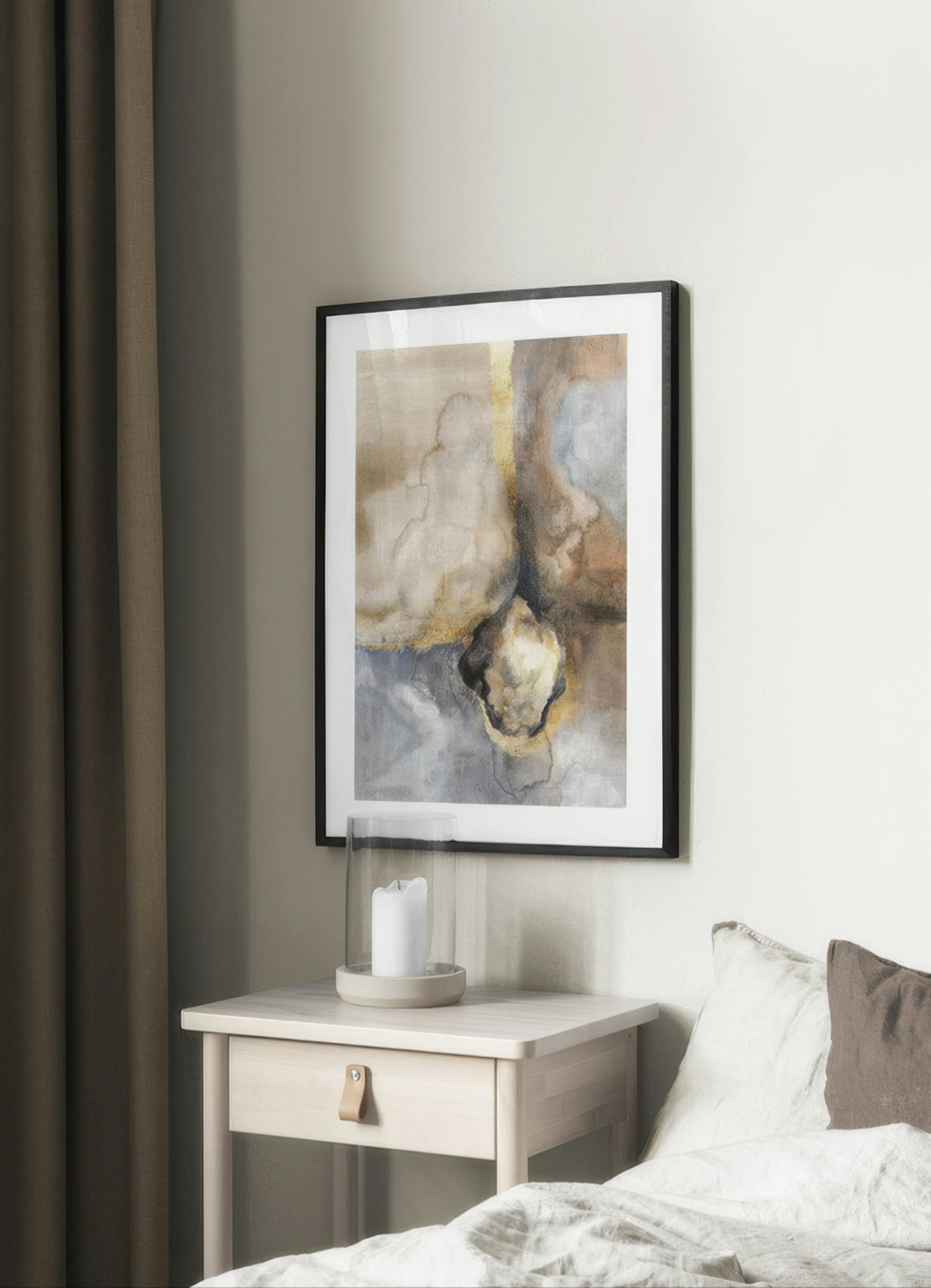Golden Watercolor No2 포스터
