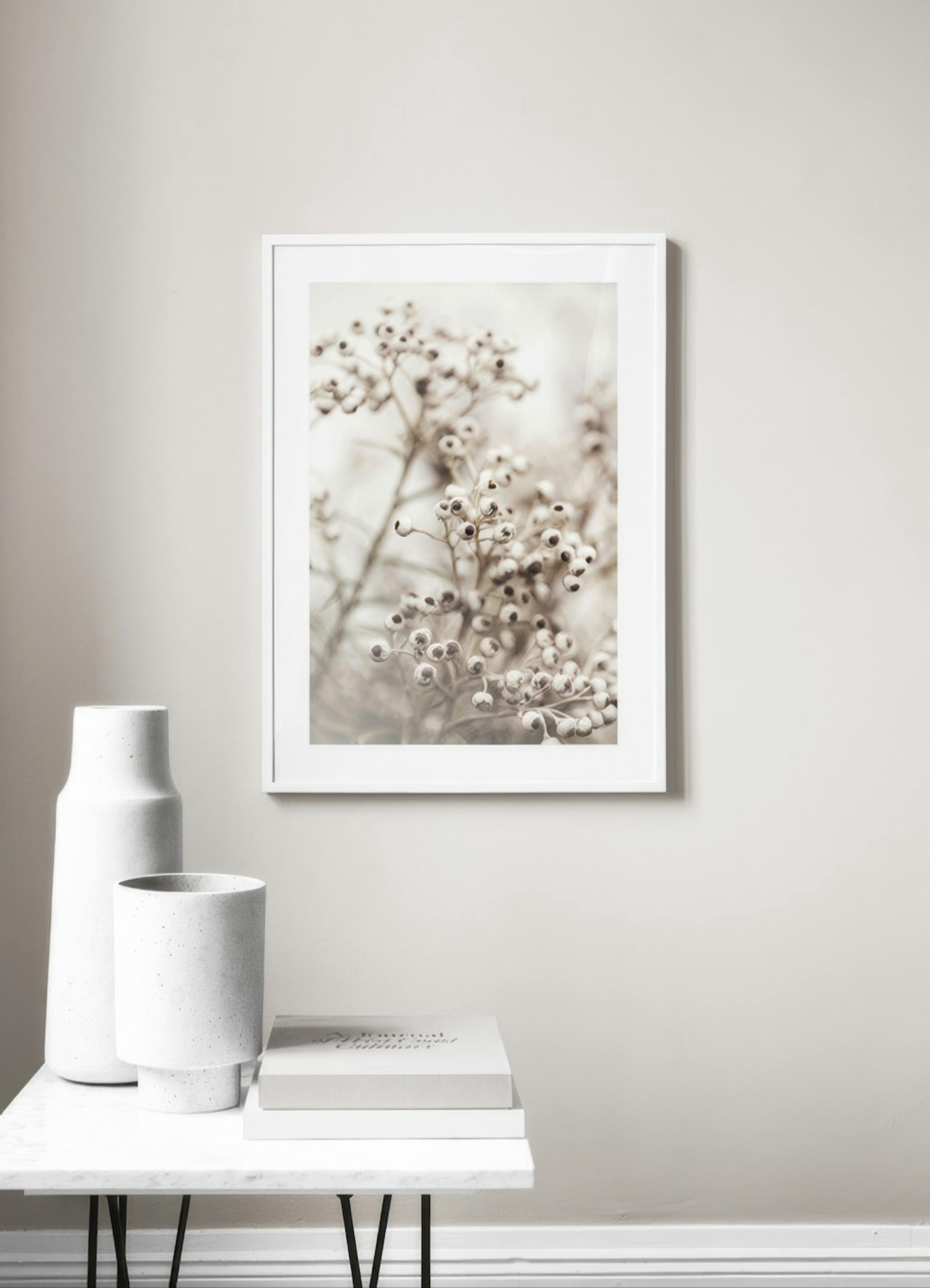 Beige Botanical Bokeh No2 Print