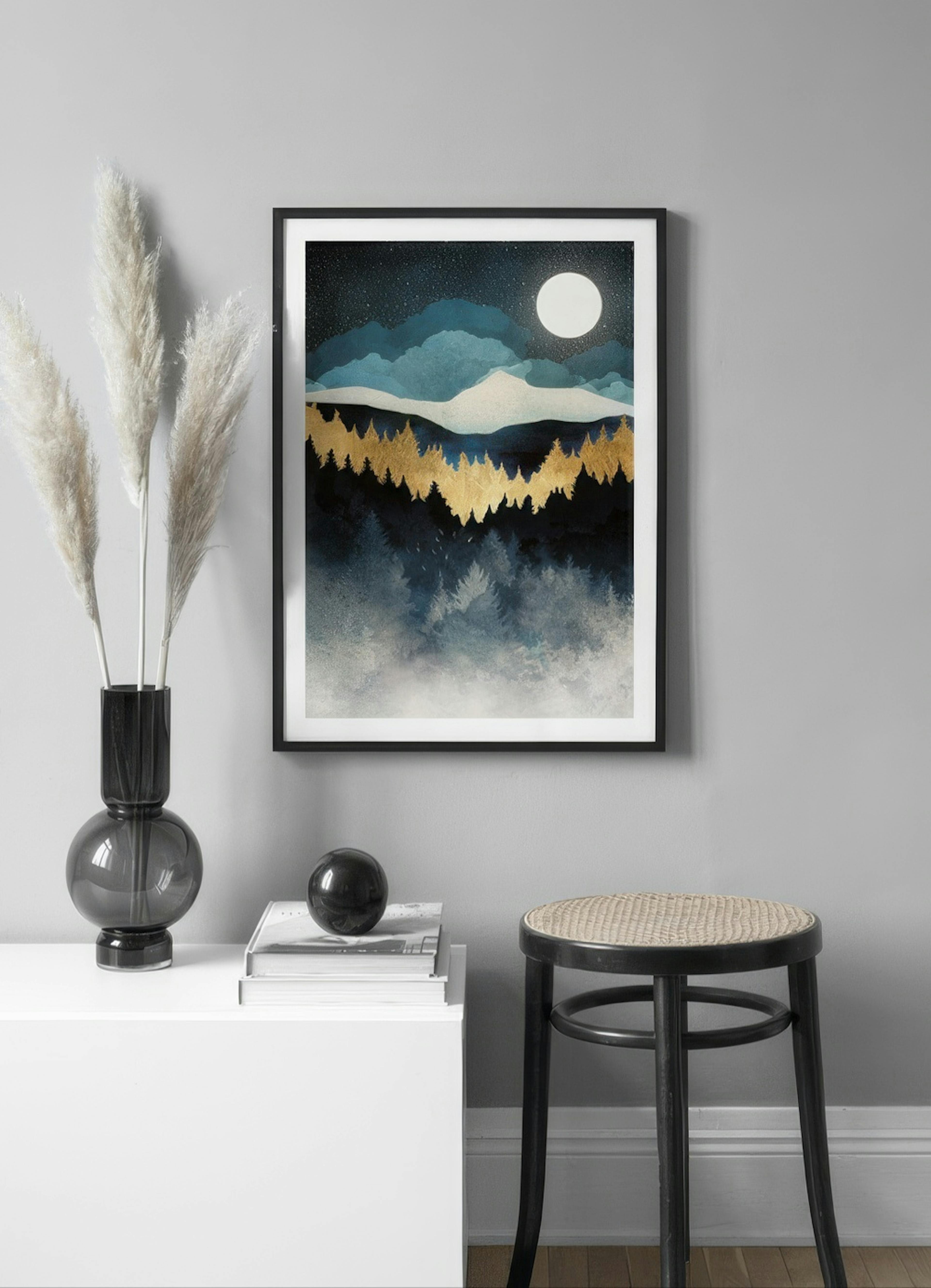 SpaceFrog Designs - Indigo Night Poster