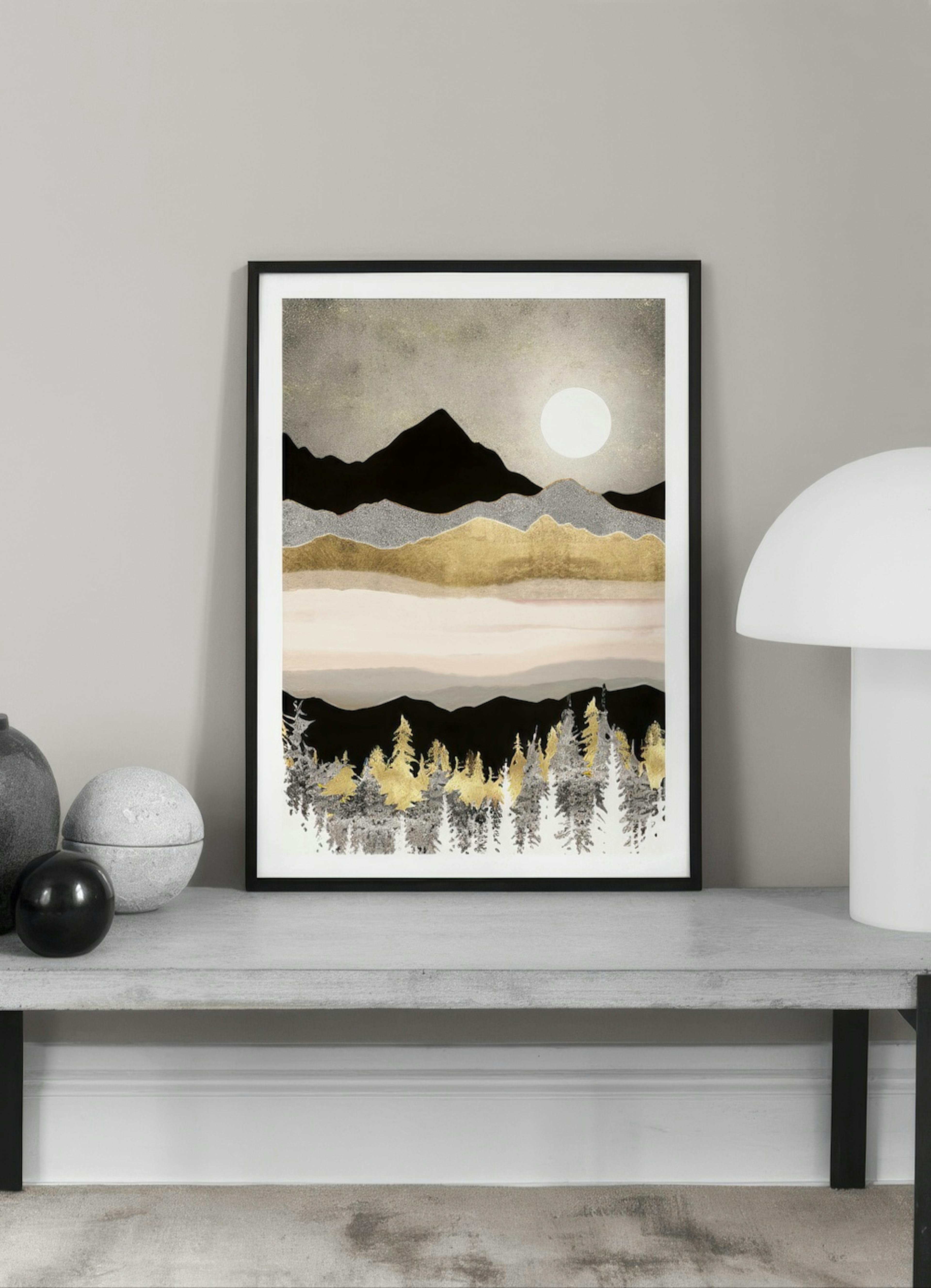 SpaceFrog Designs - Winter Moon Print