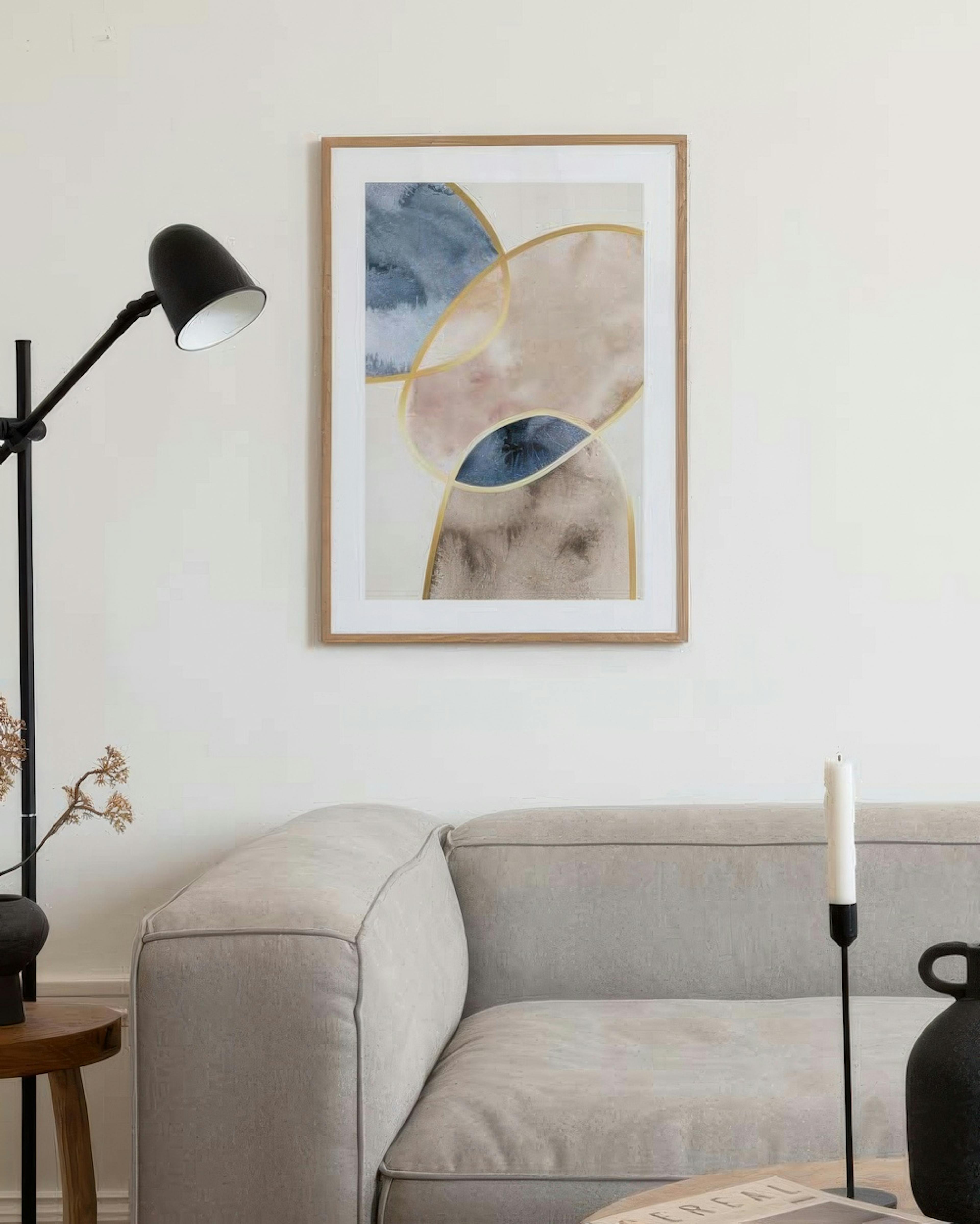 Gold and Aquarelle No2 Plakat