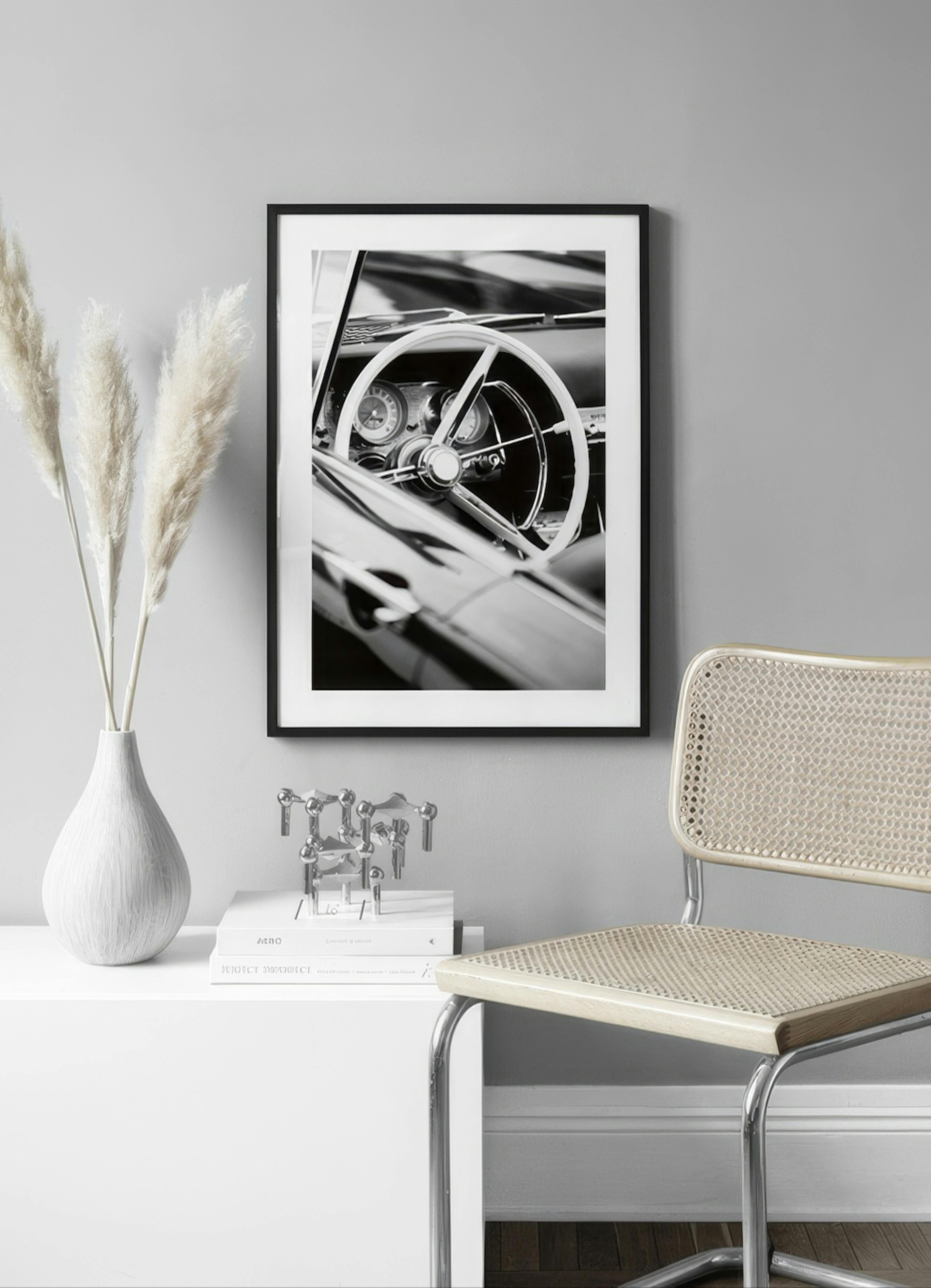 Vintage Cabriolet Car Juliste