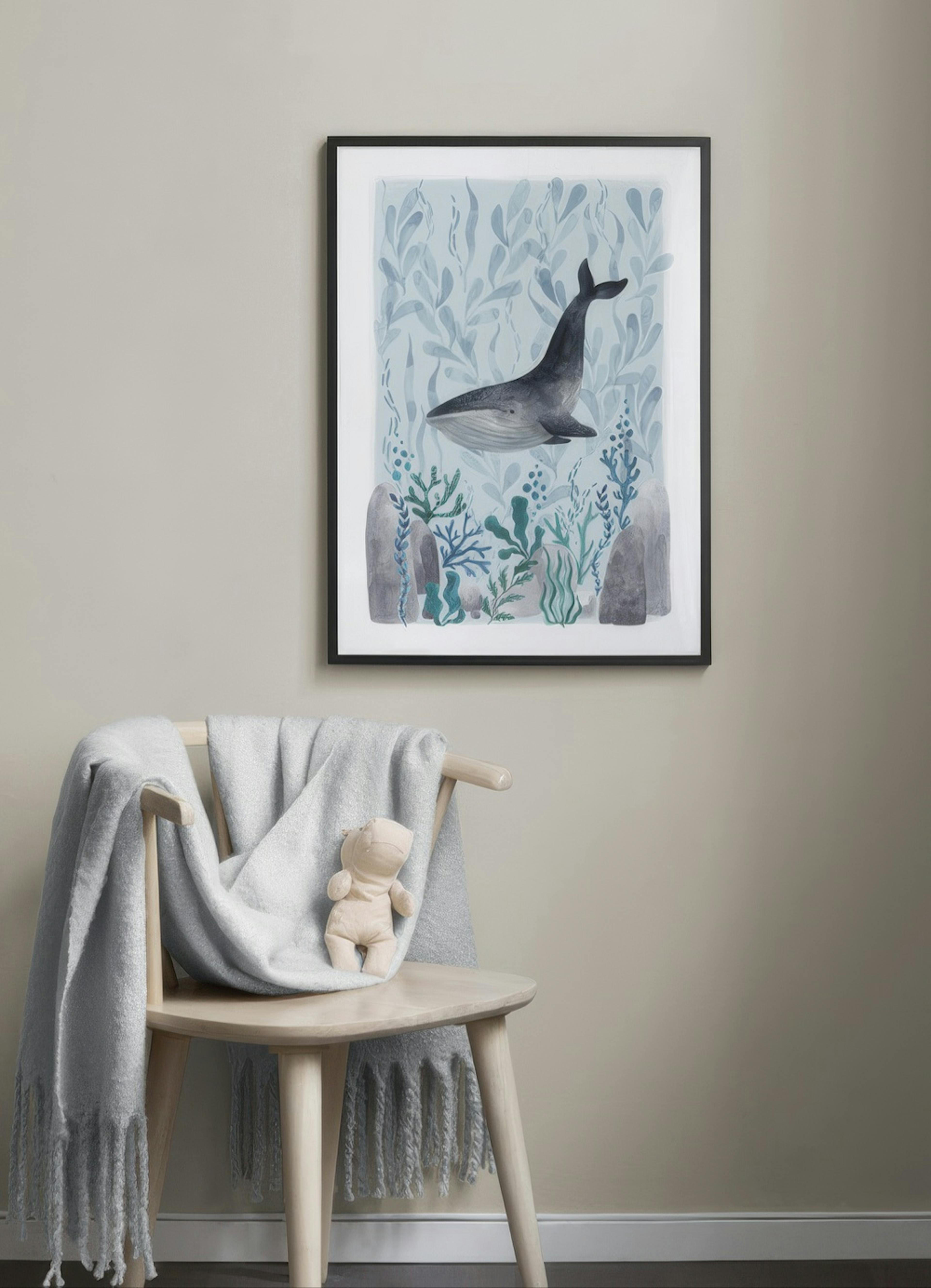 Ocean Whale Poster