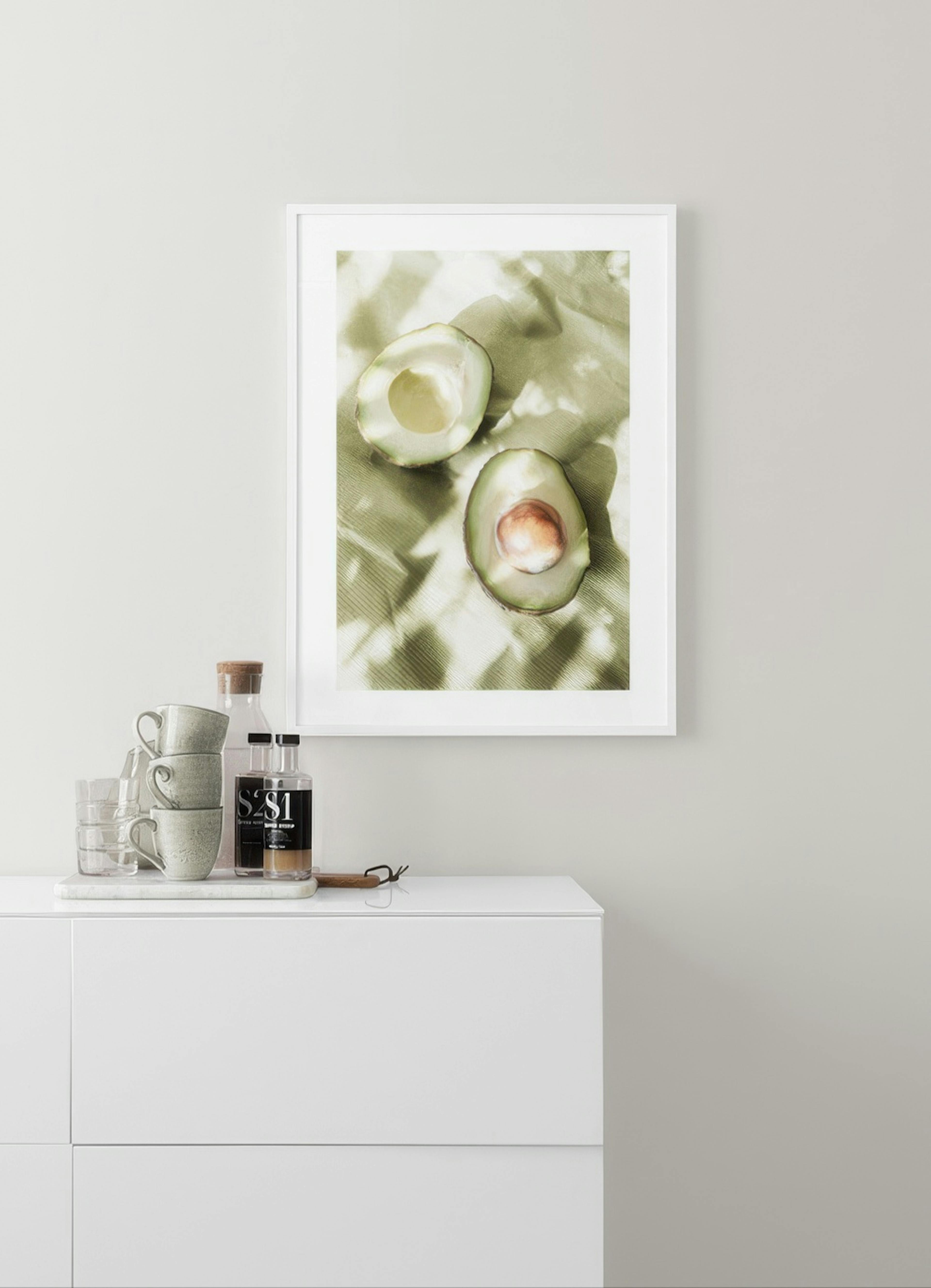 Sunlit Avocados Poster
