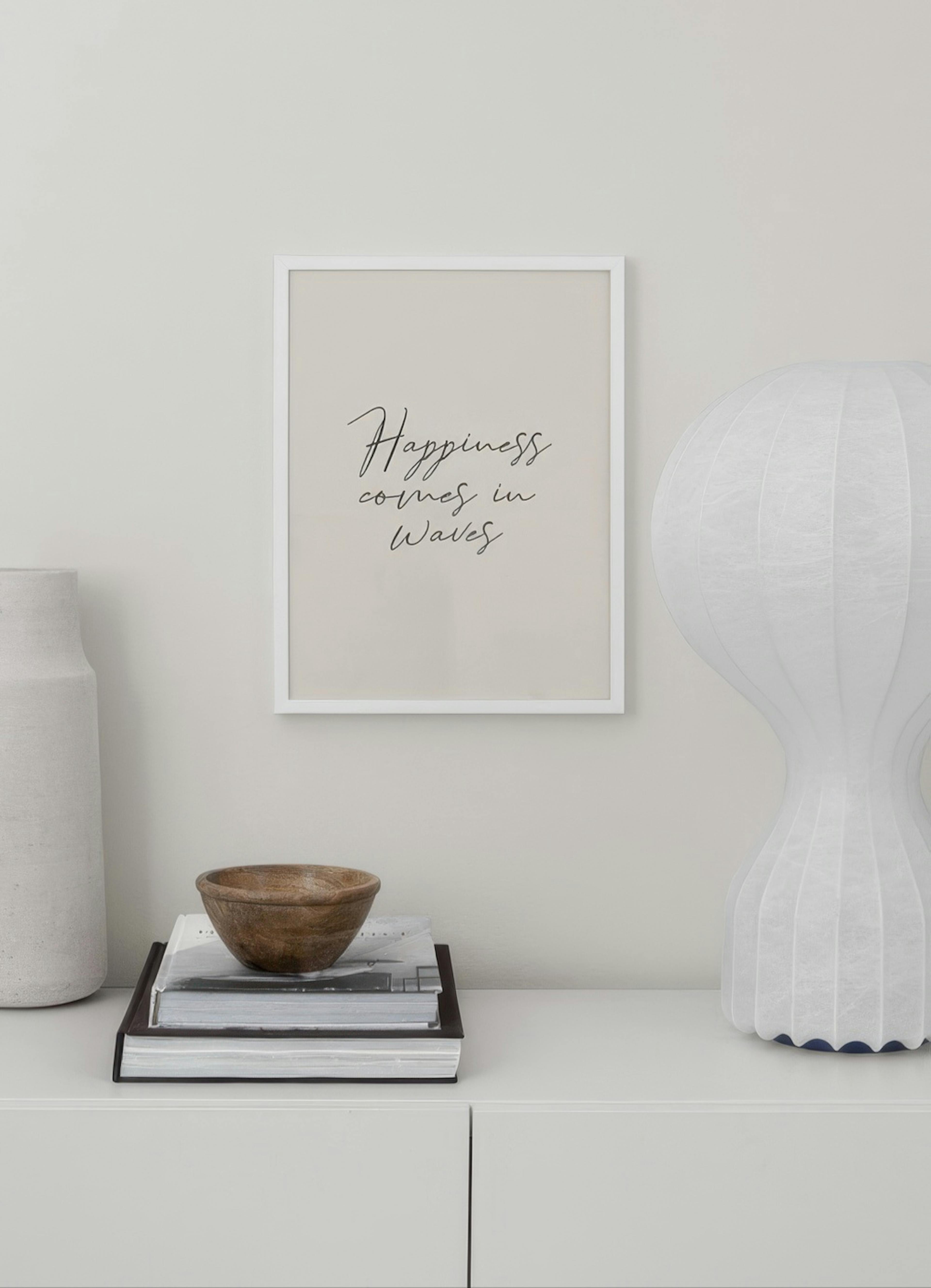 Happiness Comes in Waves Print