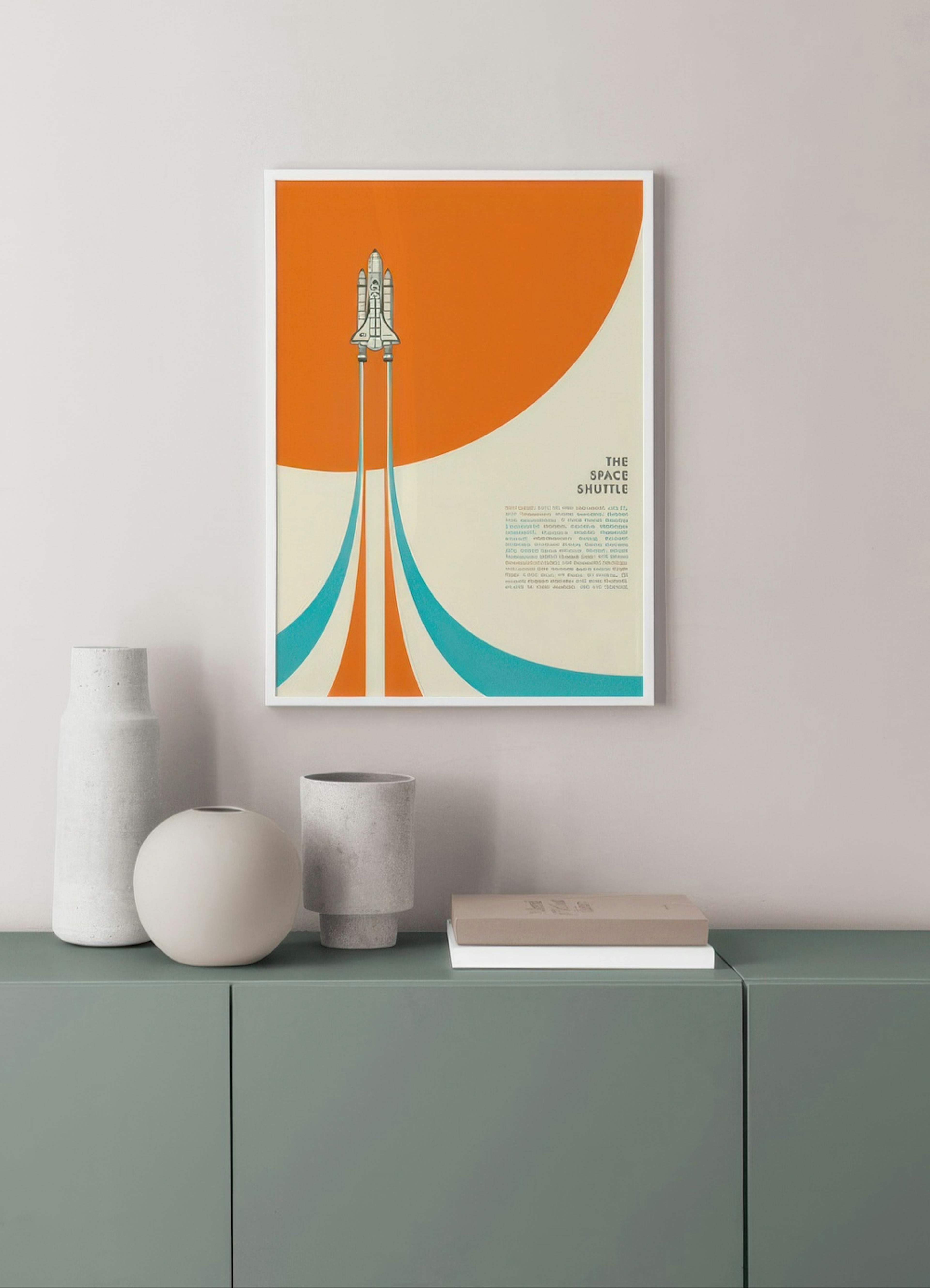 Jazzberry Blue - Space Shuttle No1 Poster