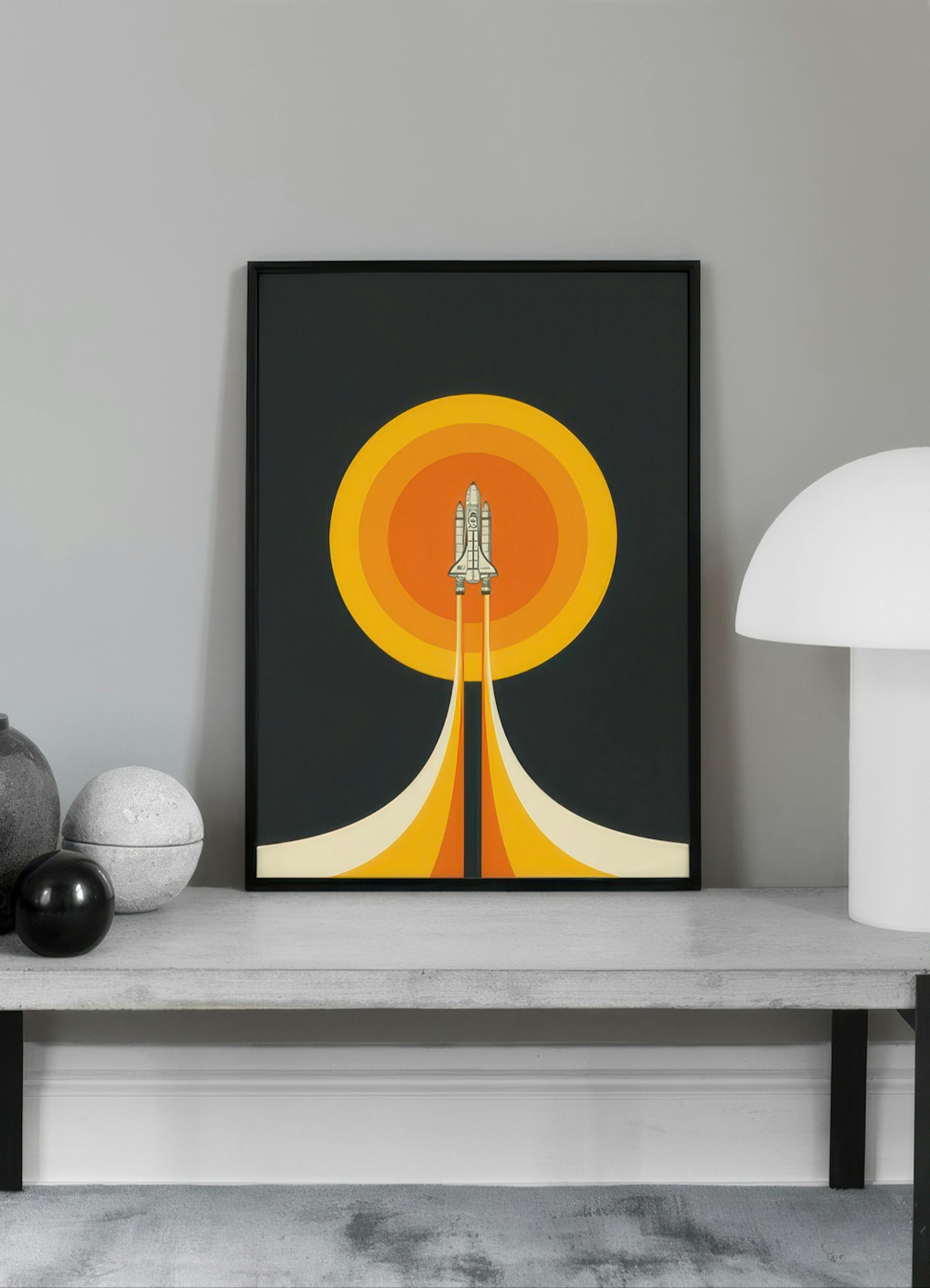 Jazzberry Blue - Space Shuttle No2 Poster