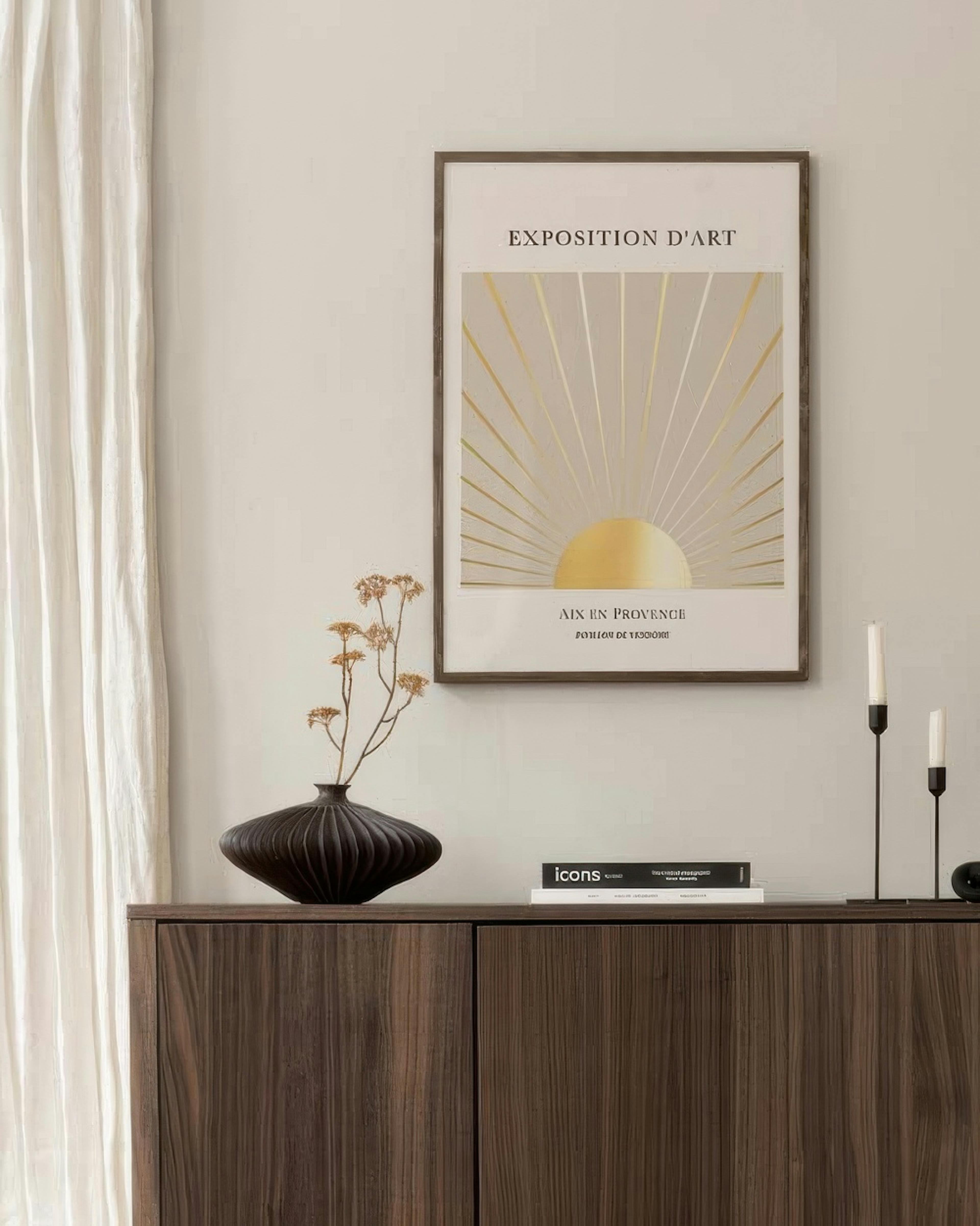 Exposition D'Art Gold Print