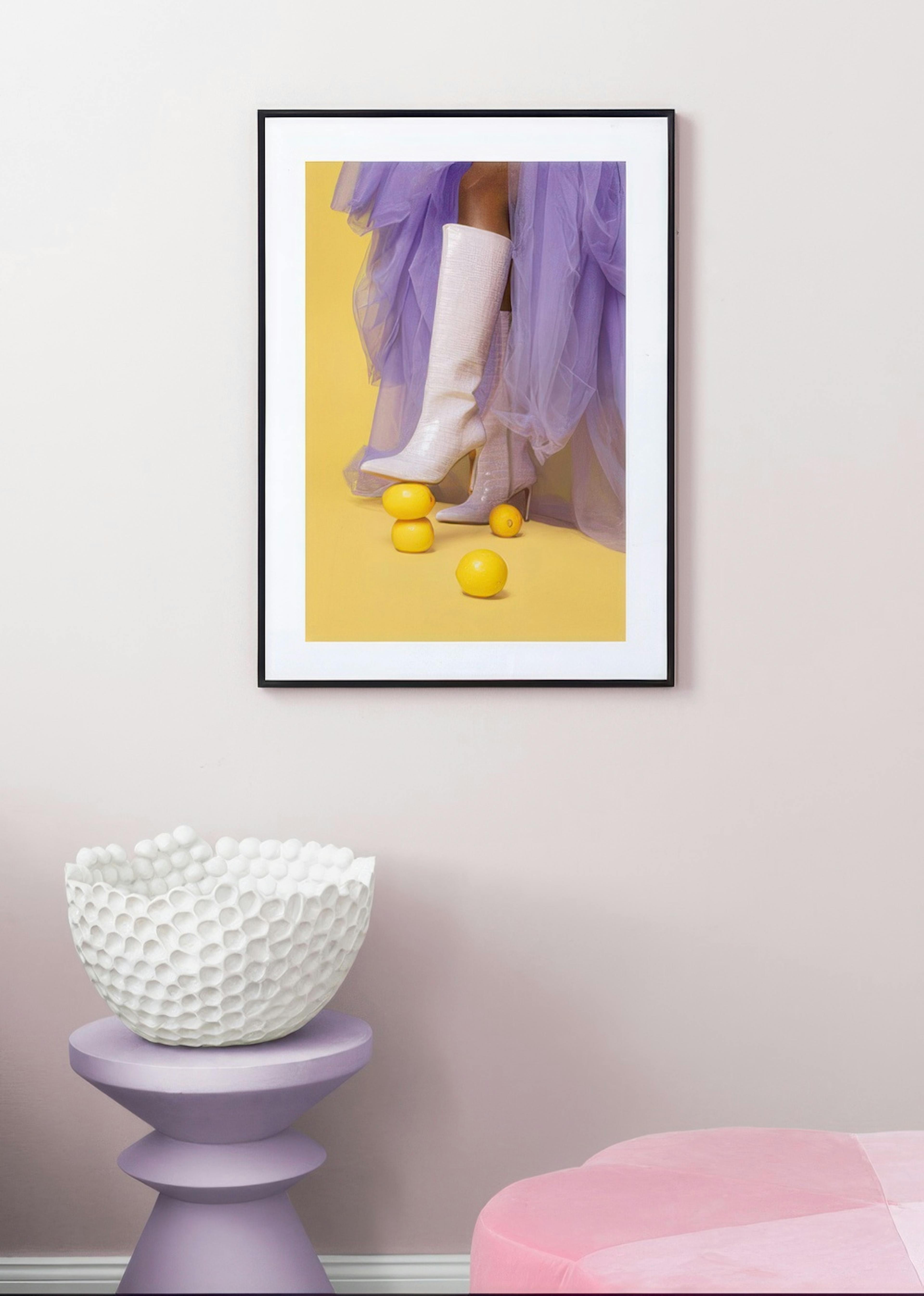 Boots on Lemons Print
