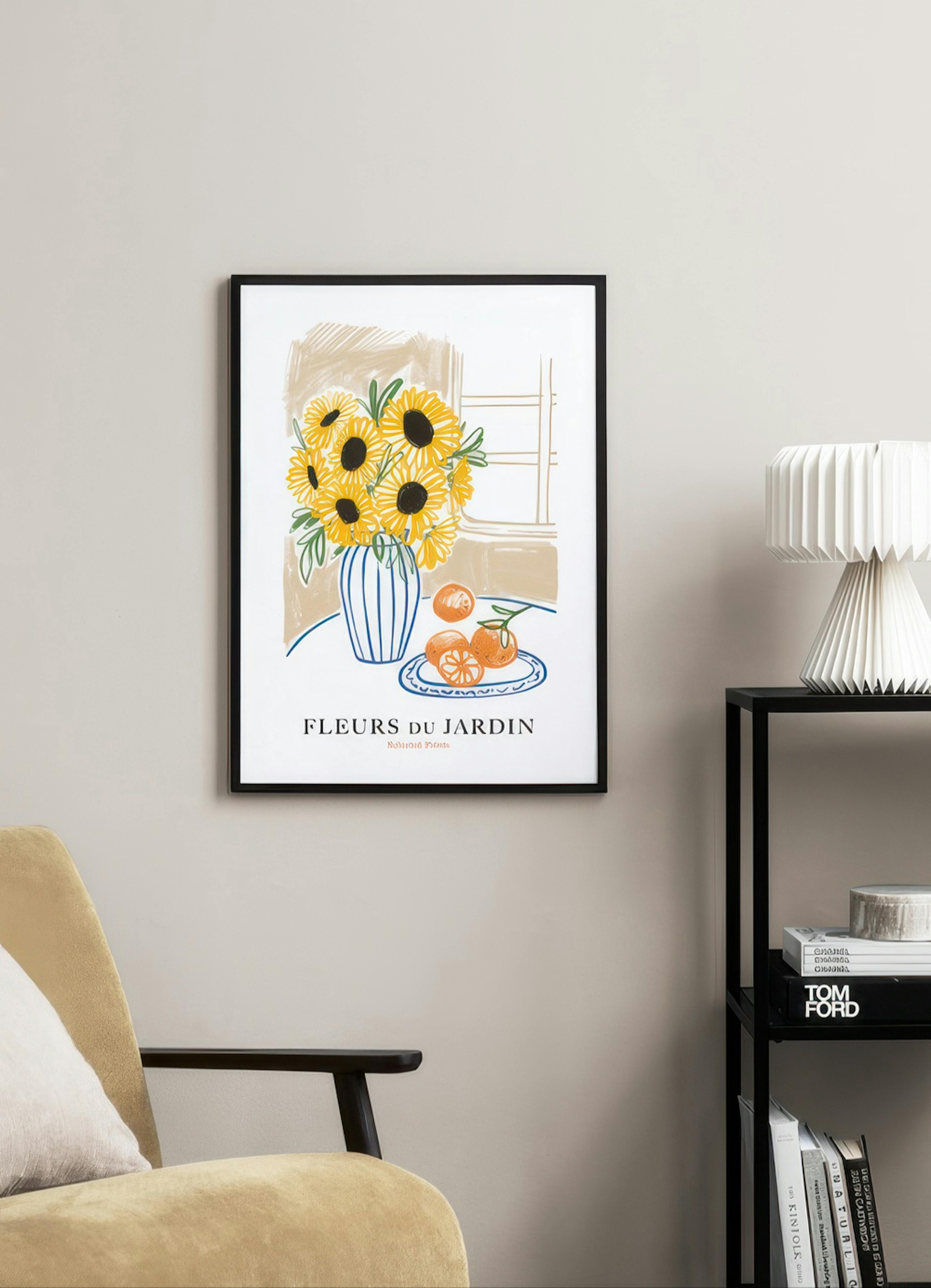 Fleurs du Jardin No1 Poster