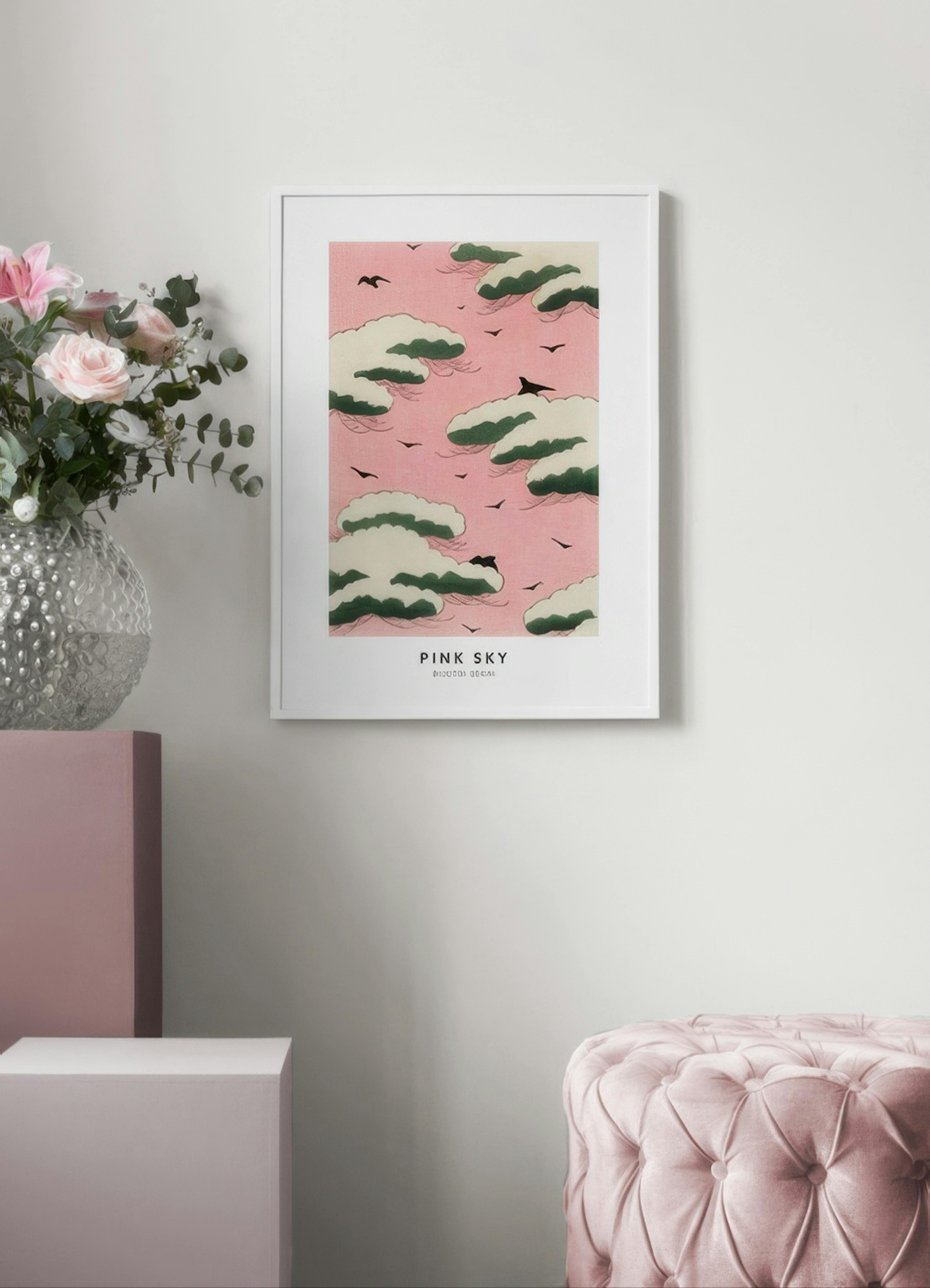 Watanabe Seitei - Pink Sky Poster