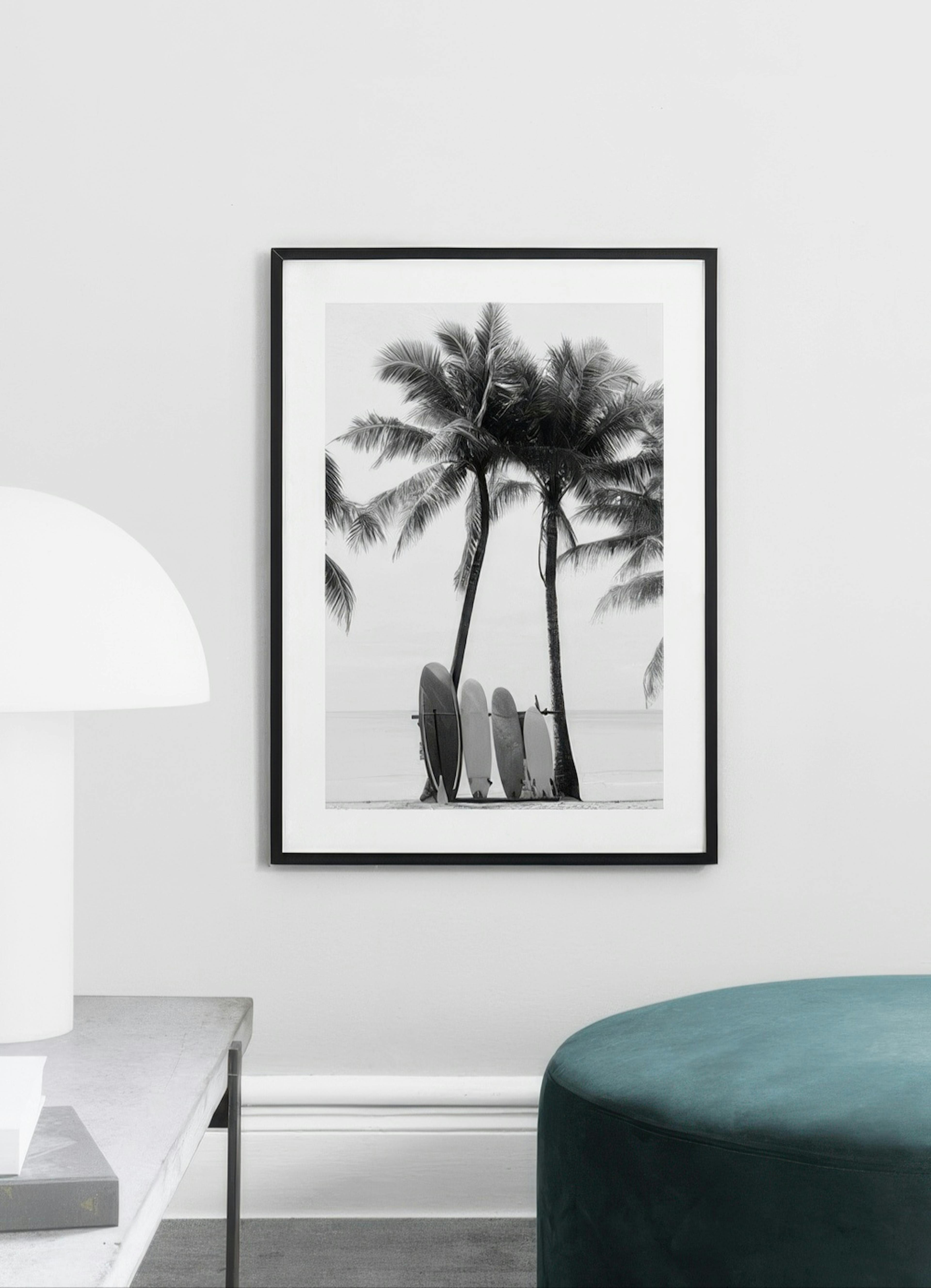 Surfboards BW Poster