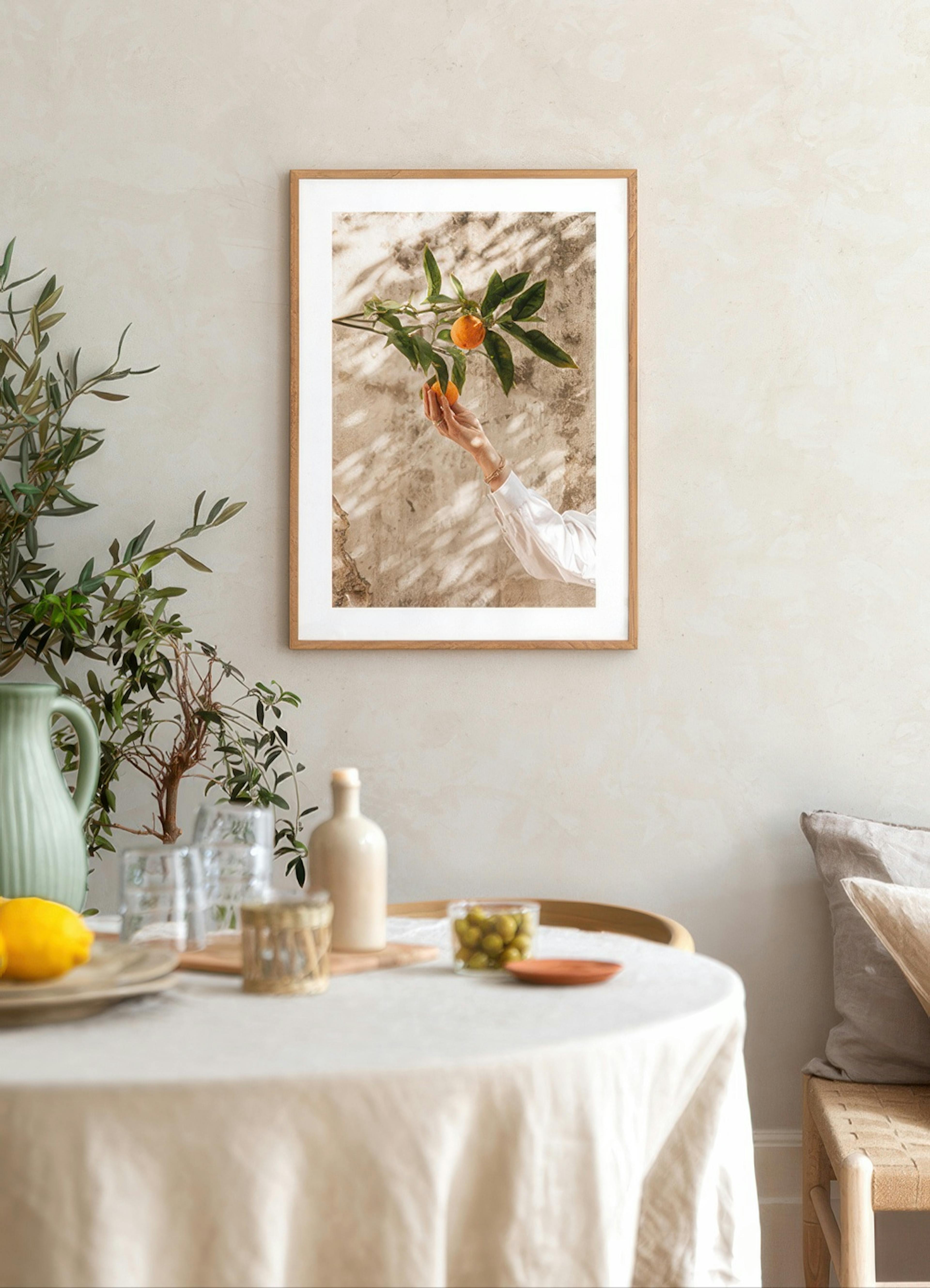 Picking Oranges Poster