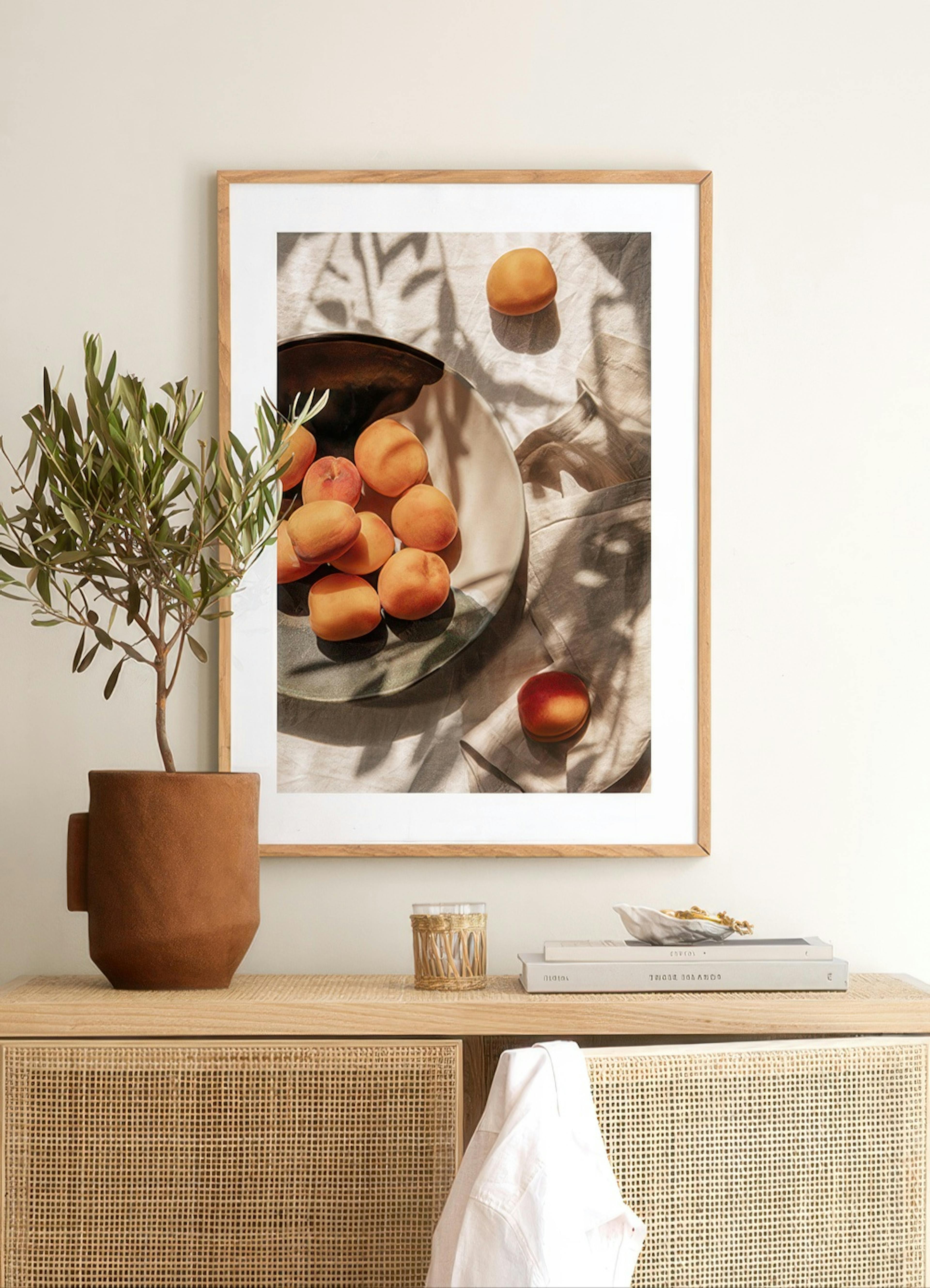 Apricots In Sunlight Poster