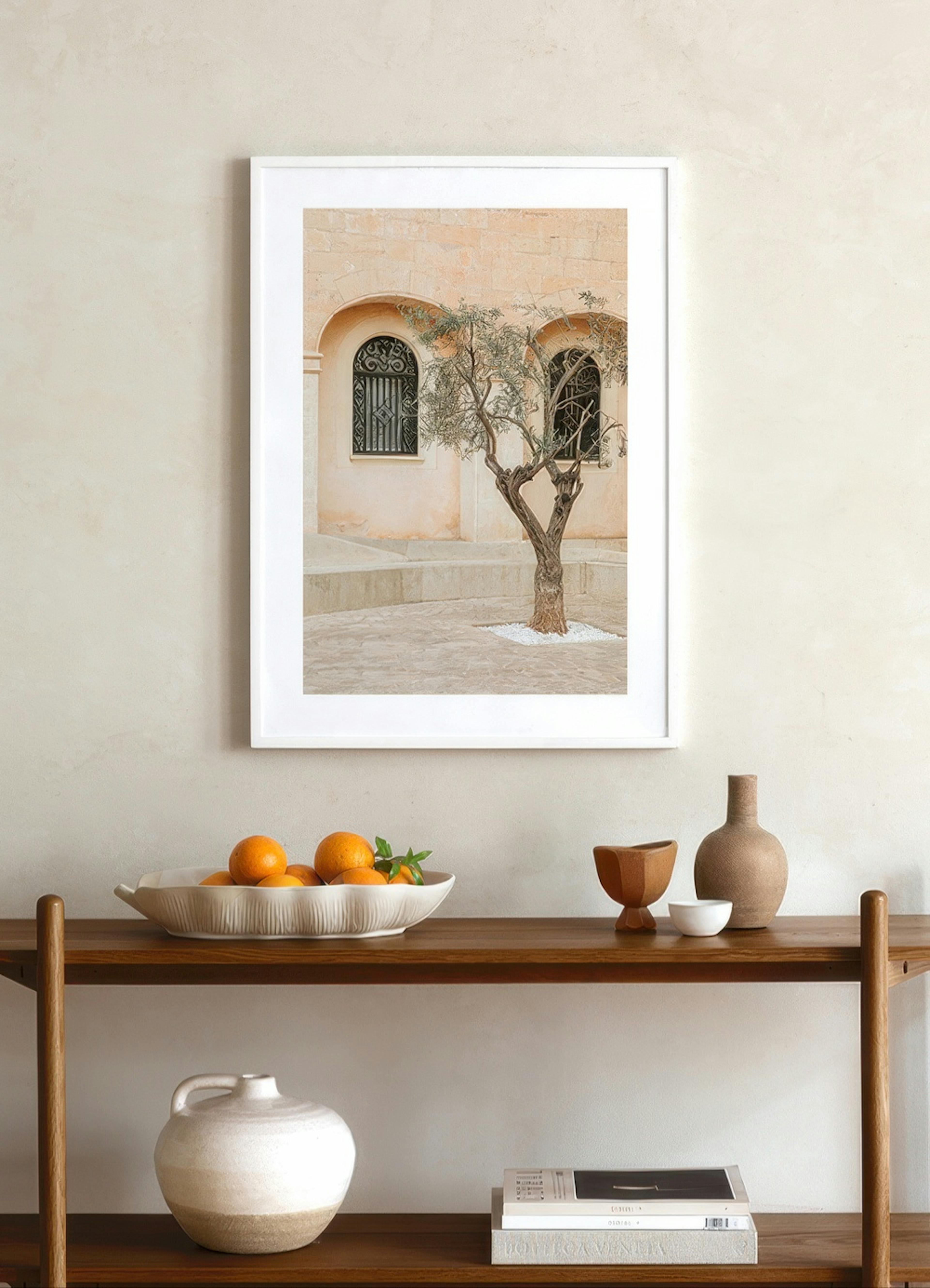 Lonely Olive Tree Poster