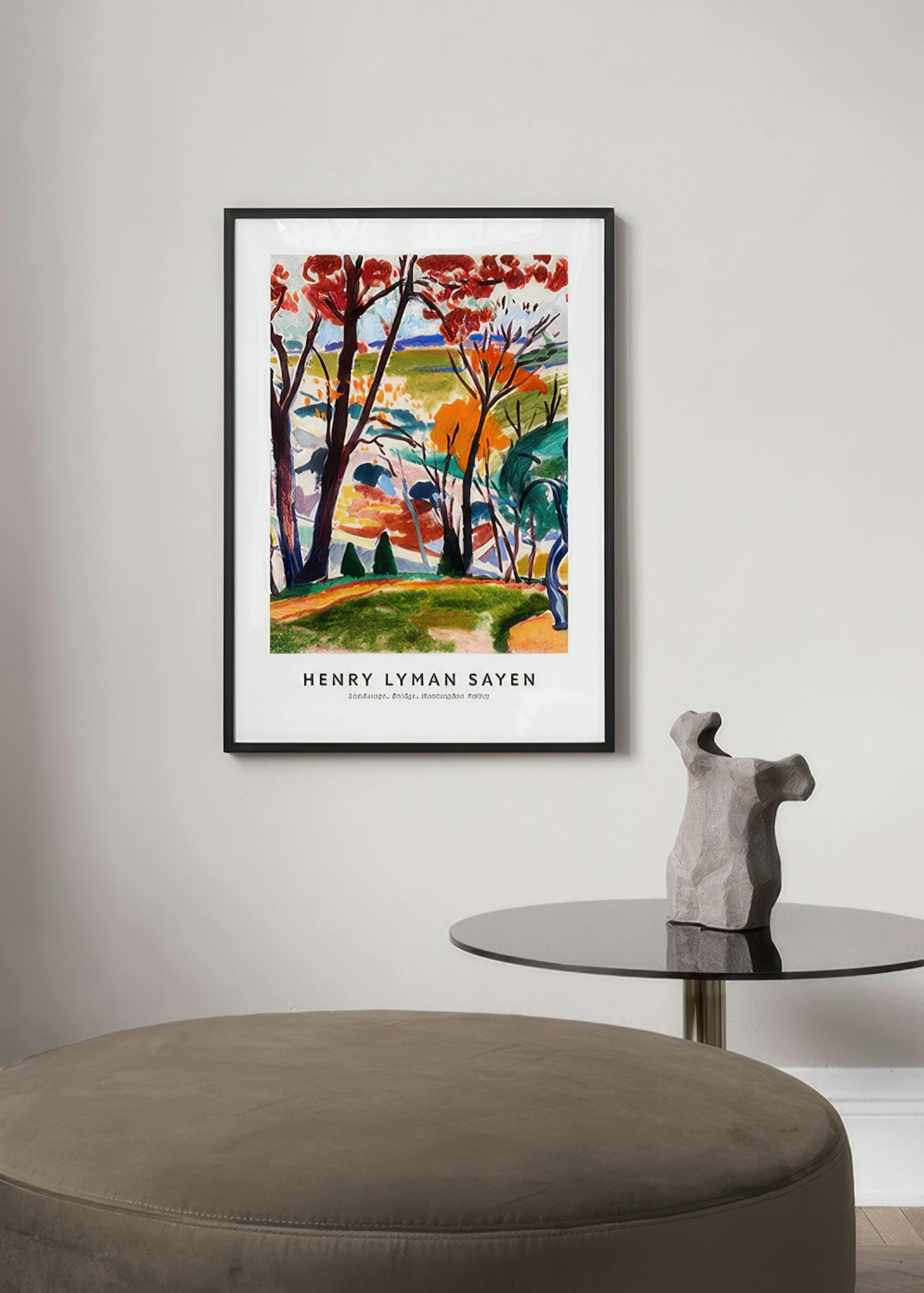 Henry Lyman Sayen - Landscape, Bridge, Huntingdon Valley Print