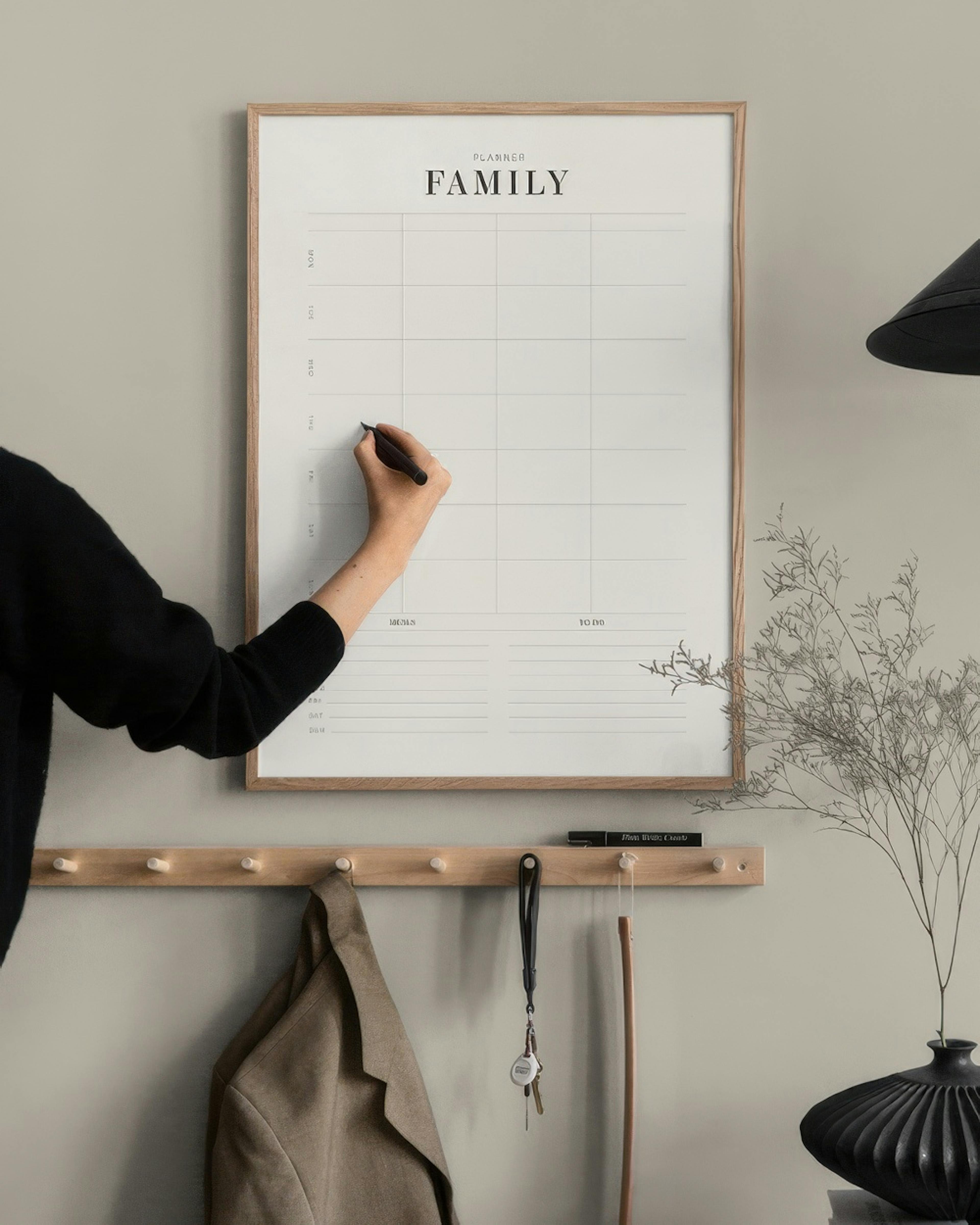 Weekly Family Planner Affiche