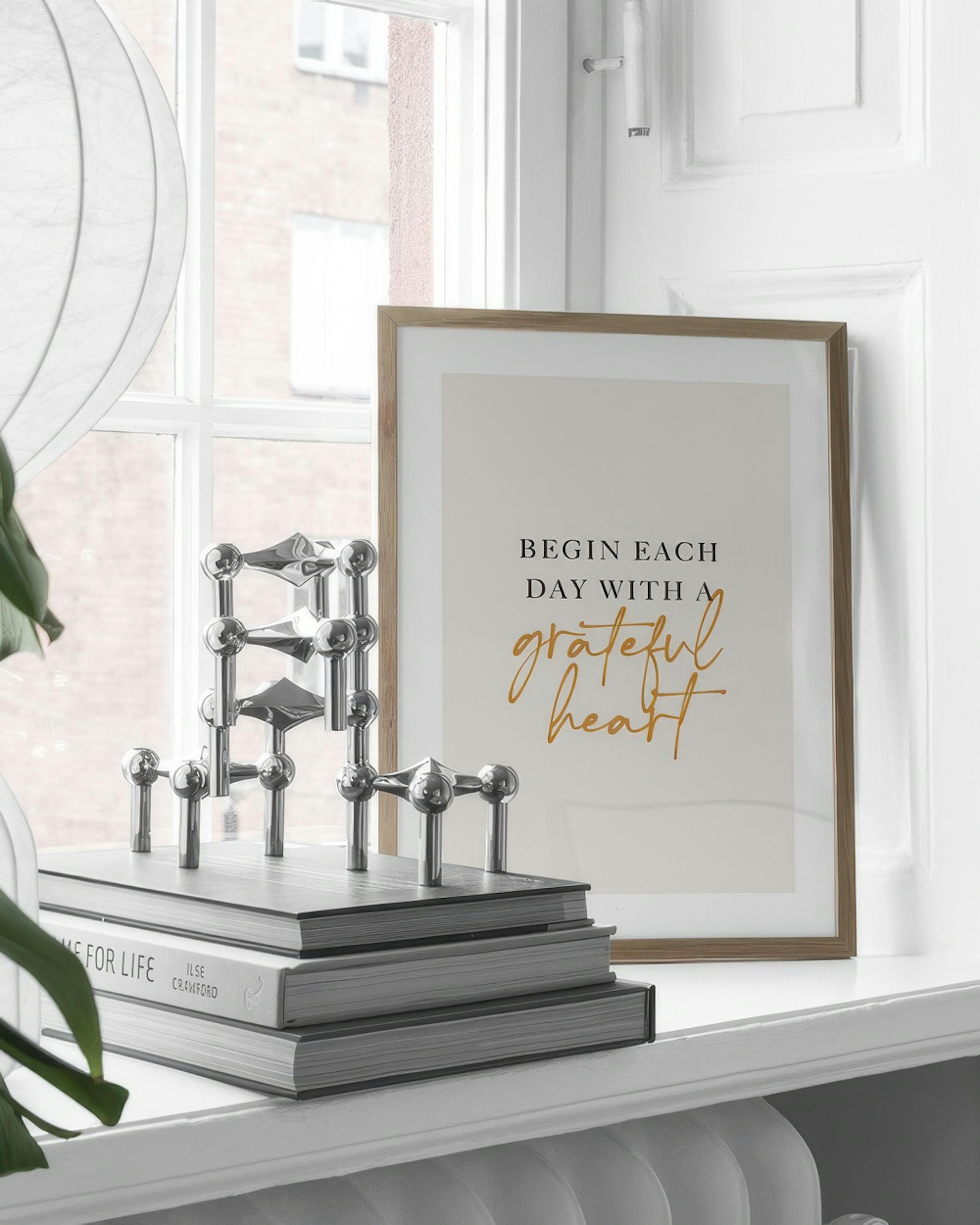 With a Grateful Heart Print
