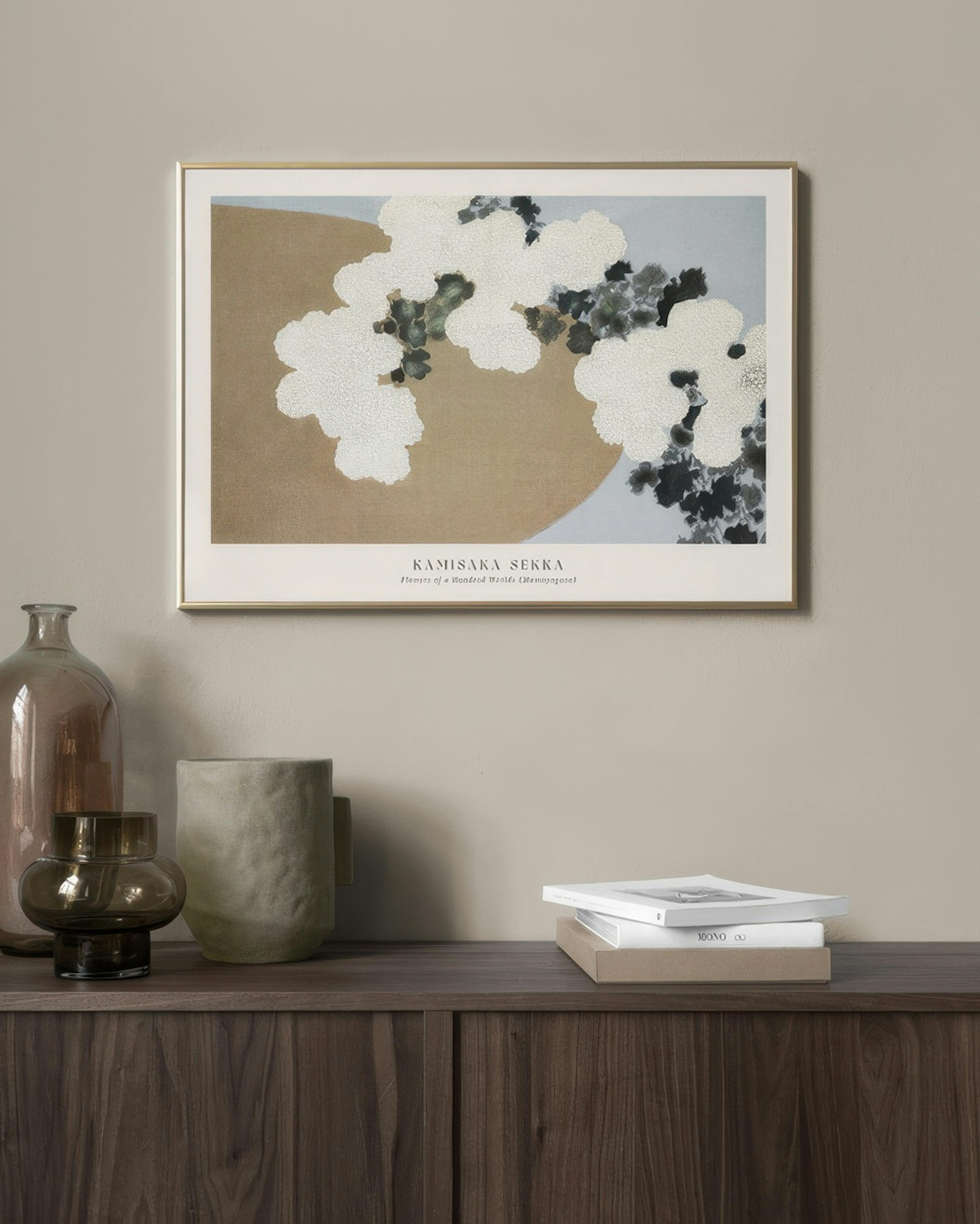 Kamisaka Sekka - Flowers of a Hundred Worlds (Momoyogusa) 포스터