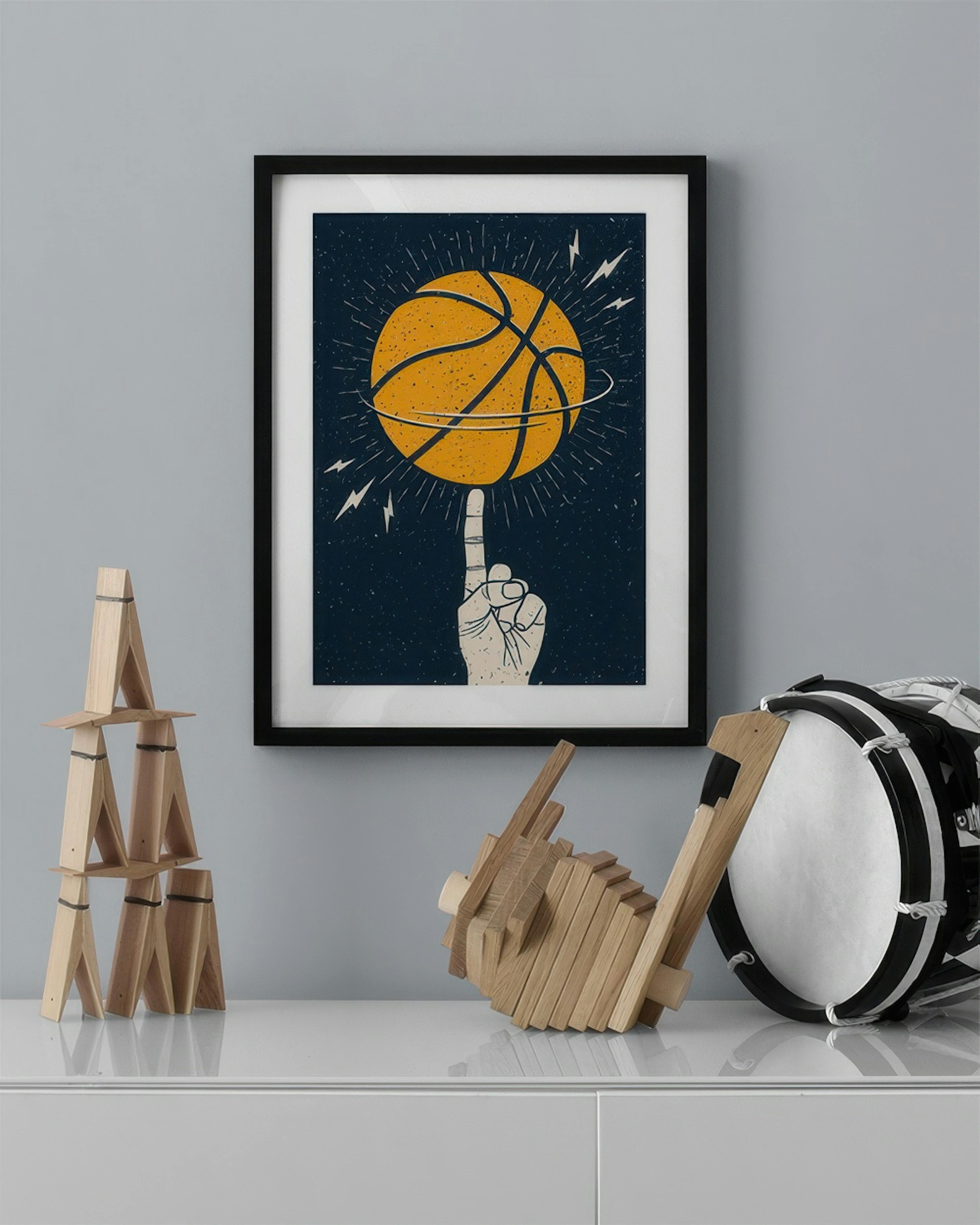 Basketball Spinn Plakát