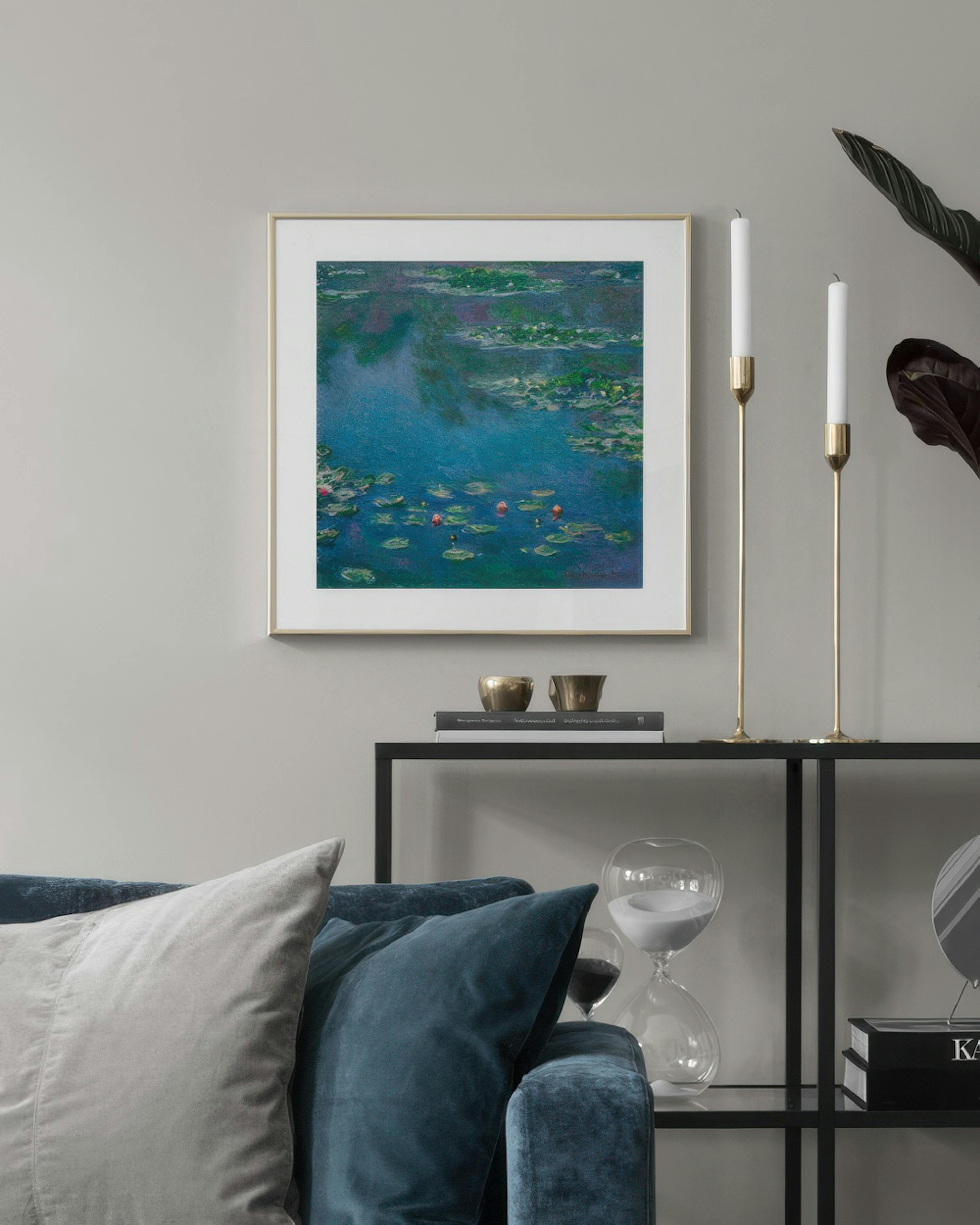 Monet - Water Lilies Square Affiche